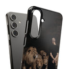 Daniel in the Lion's Den by Briton Riviere - Samsung Slim Case
