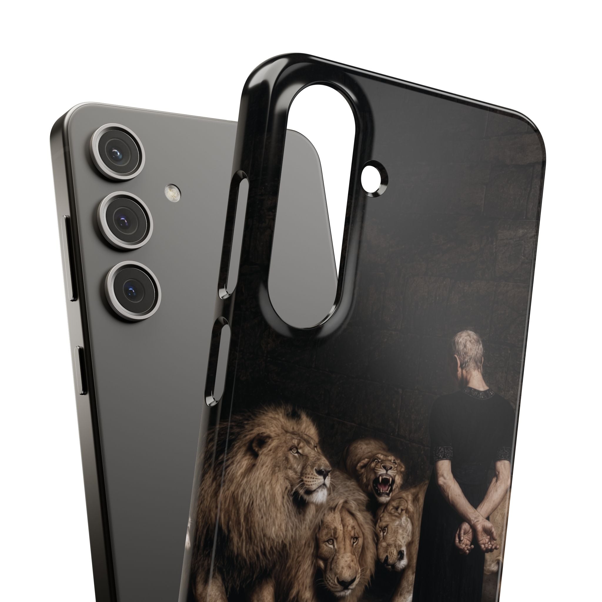 Daniel in the Lion's Den by Briton Riviere - Samsung Slim Case