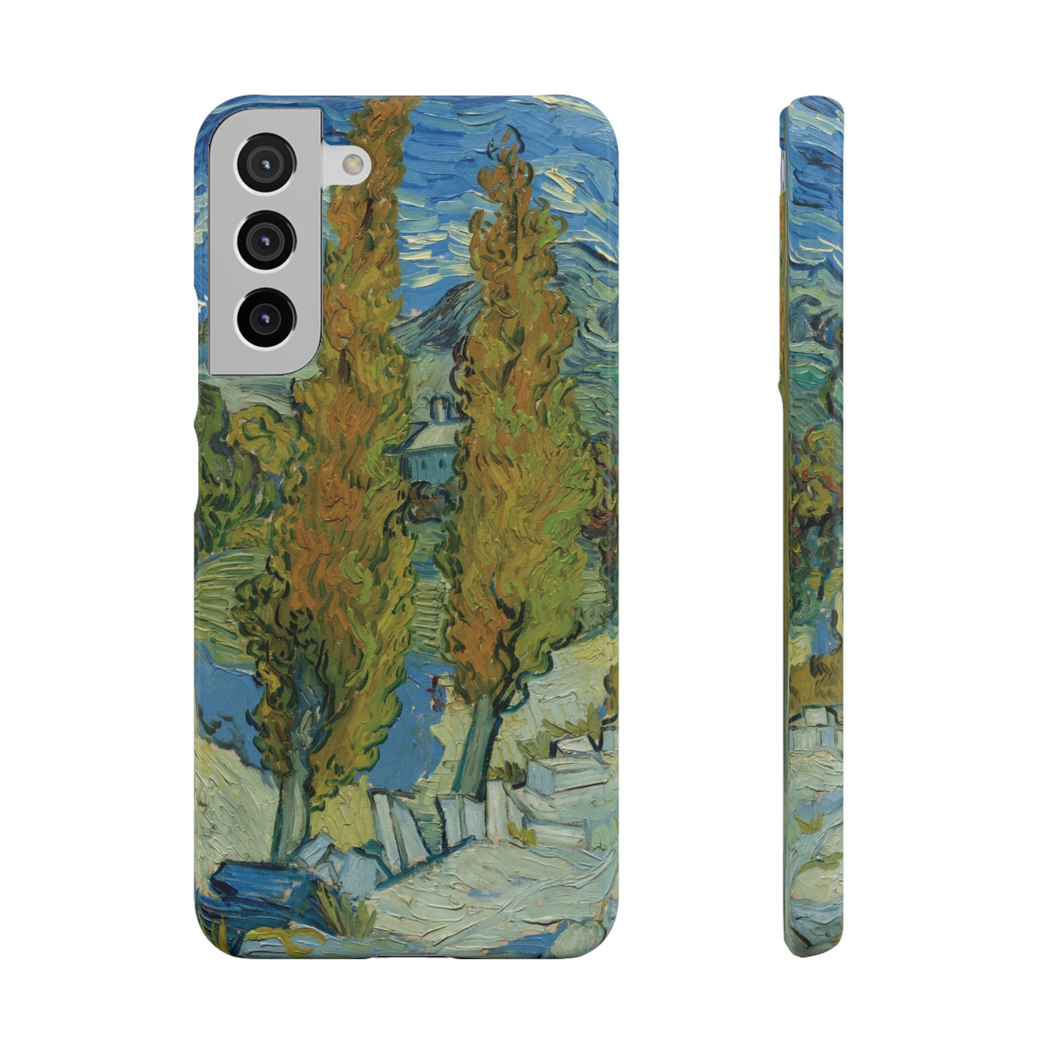Two Poplars in the Alpilles near Saint-Rémy by Vincent van Gogh - Samsung Slim Case