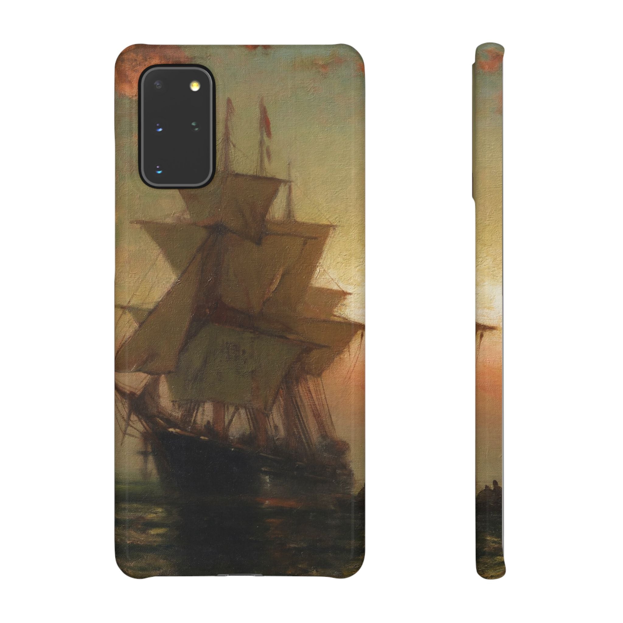 Ships at Night by Edward Moran - Samsung Slim Case