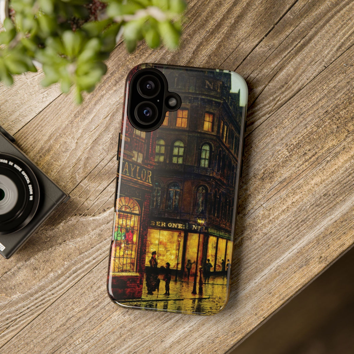 Boar Lane Leeds by John Atkinson Grimshaw - iPhone Tough Case