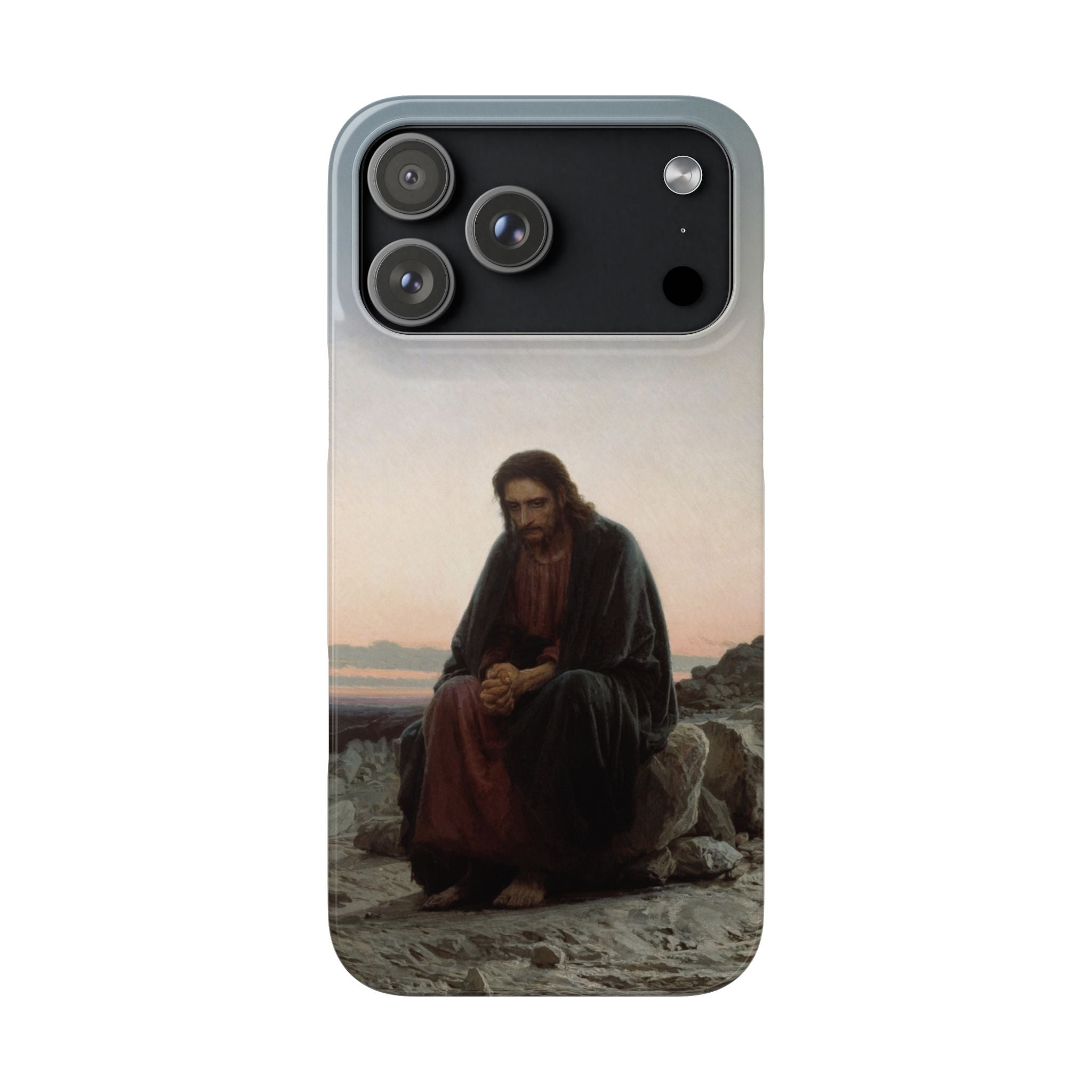 Christ in the Desert by Ivan Kramskoy - iPhone Slim Case