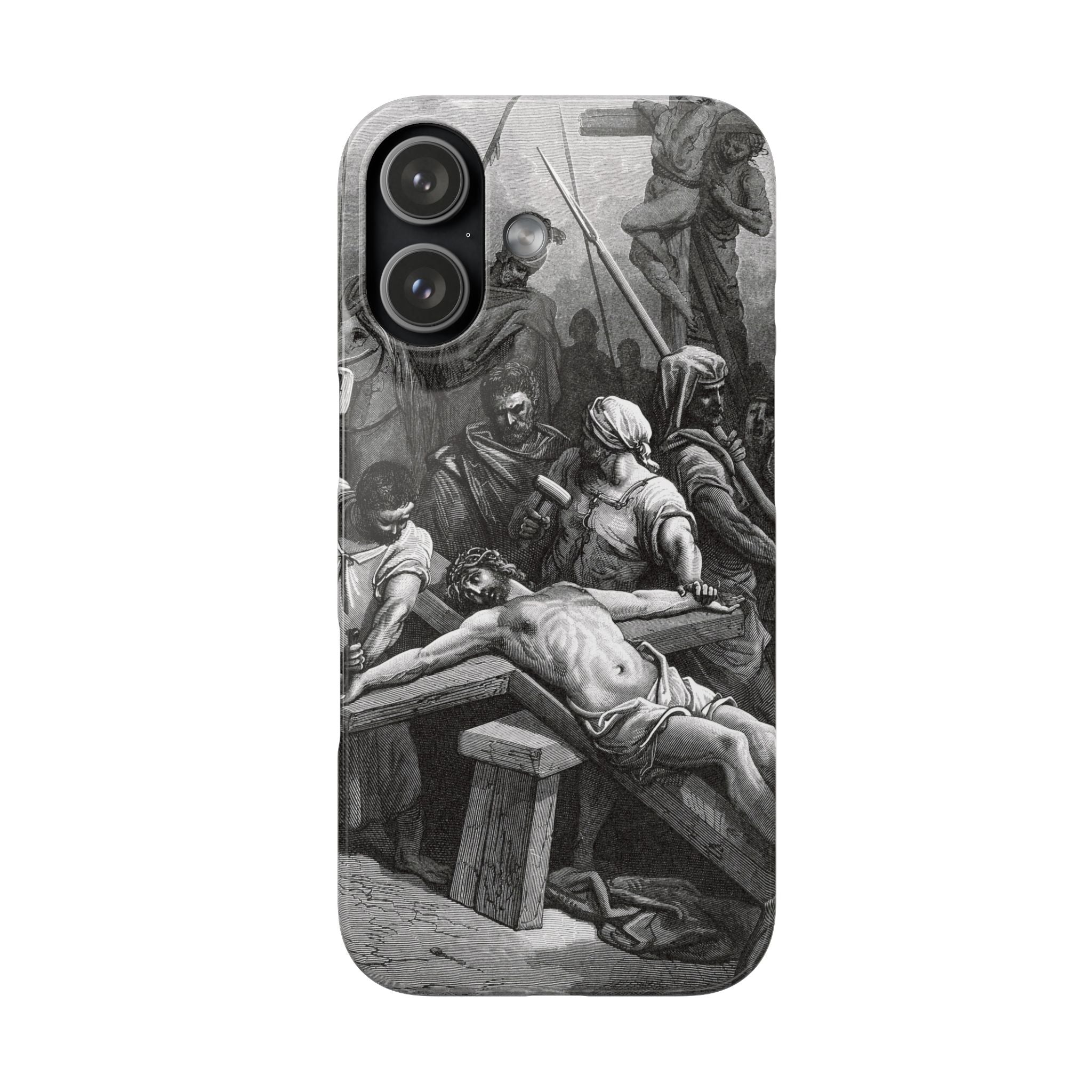 Crucifixion of Jesus by Gustave Doré - iPhone Slim Case