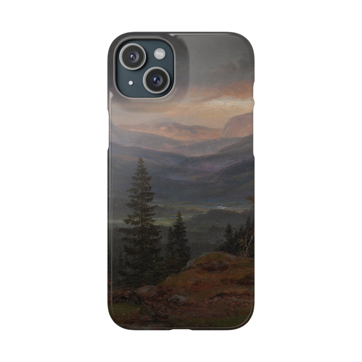 View over Hallingdal by Johan Dahl - iPhone Slim Case
