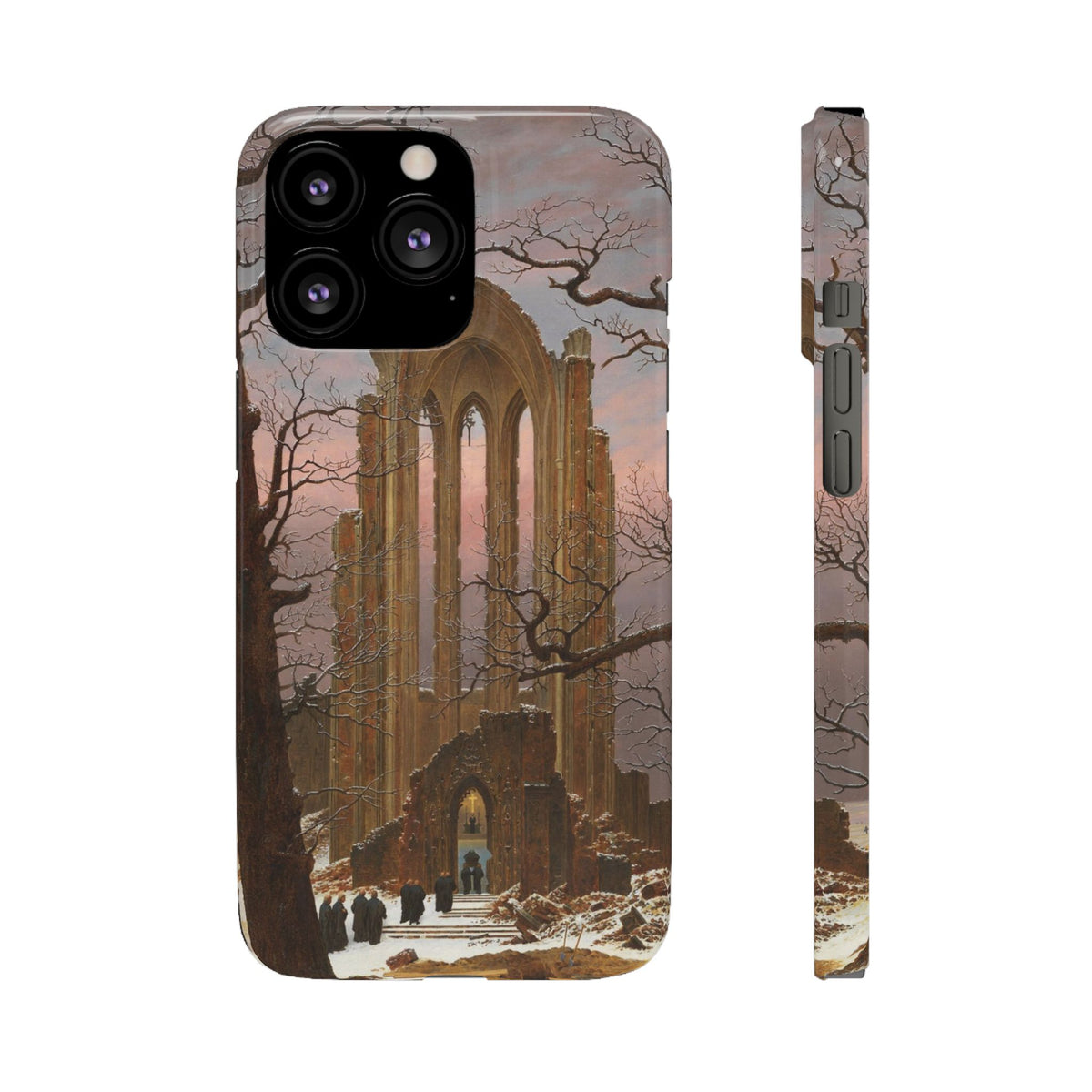 Monastery Graveyard in the Snow by Caspar David Friedrich - iPhone Slim Case
