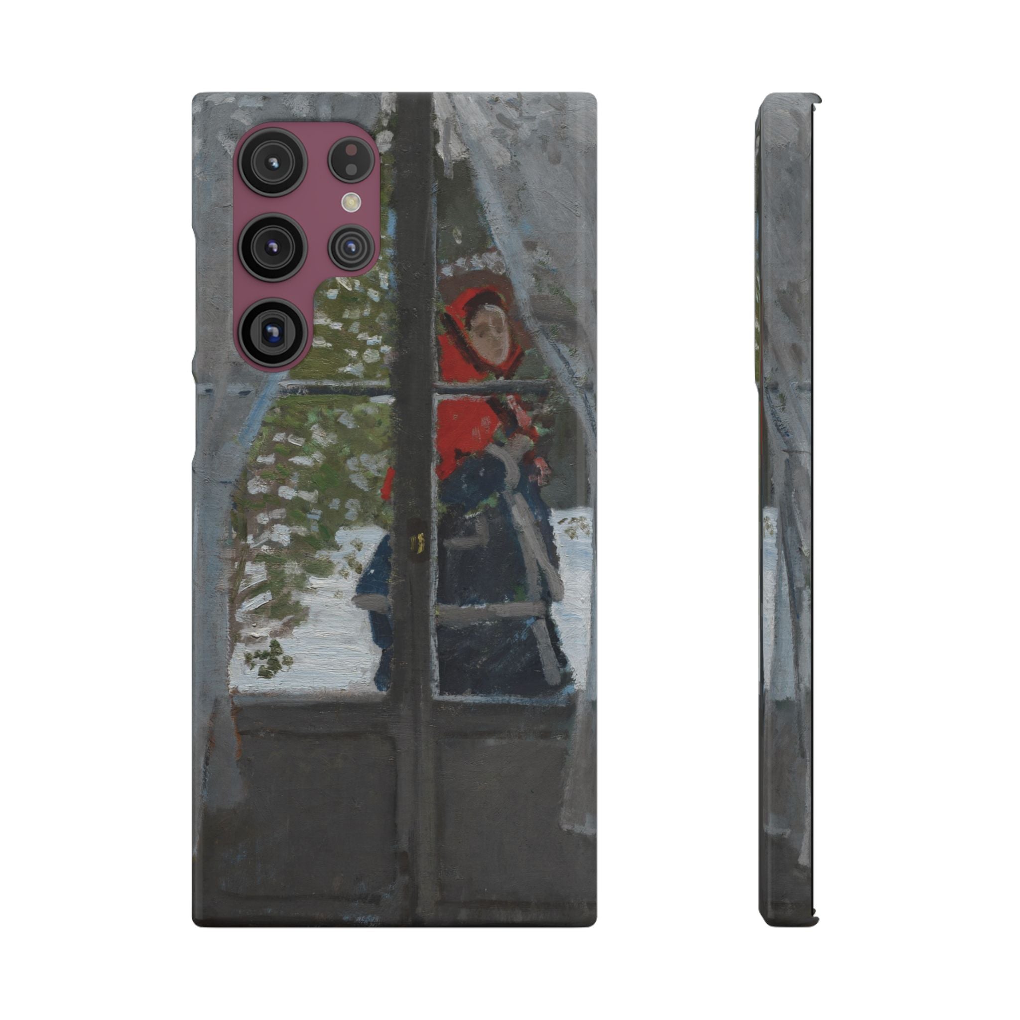 Le mouchoir rouge by Claude Monet - Samsung Slim Case