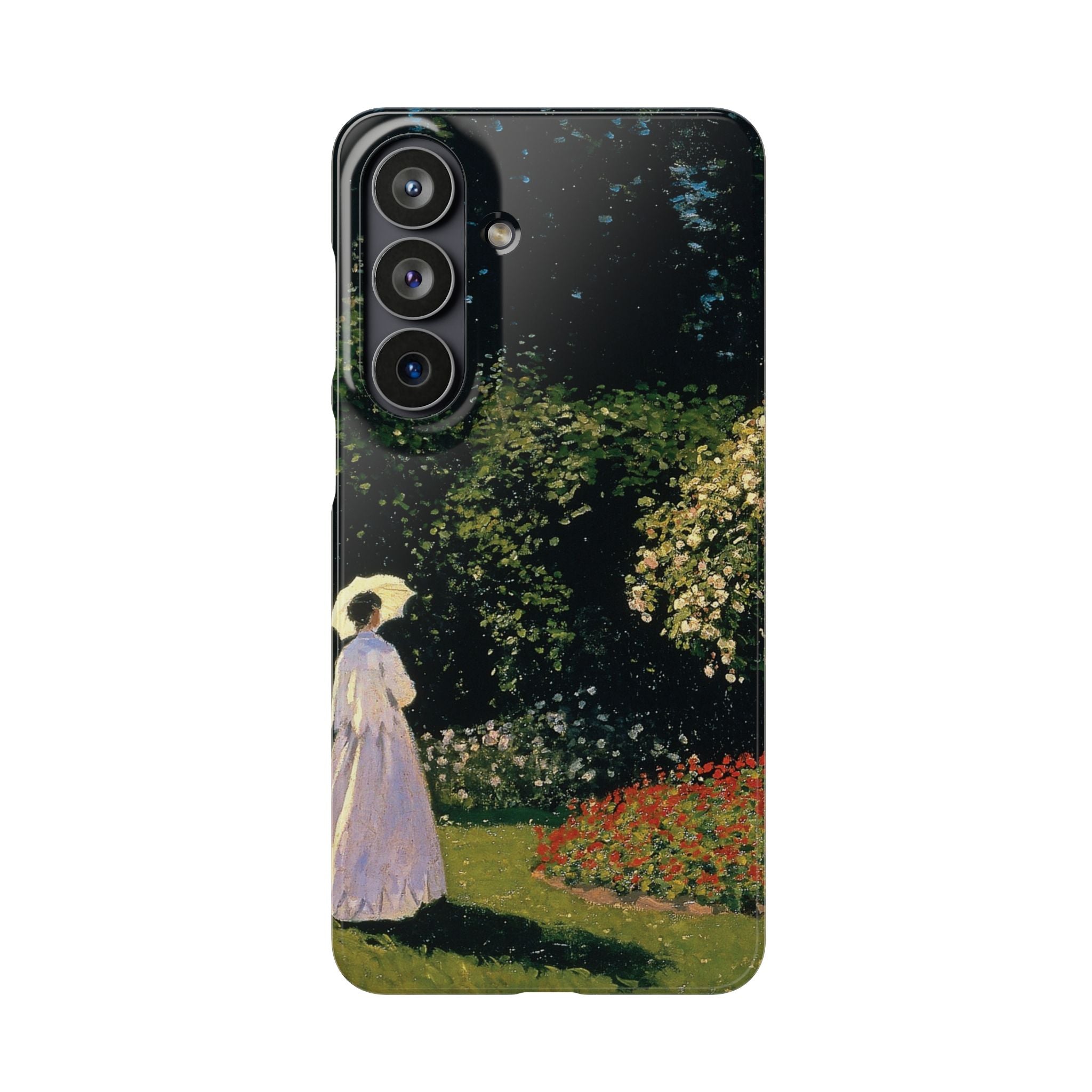 Woman in the Garden by Claude Monet - Samsung Slim Case