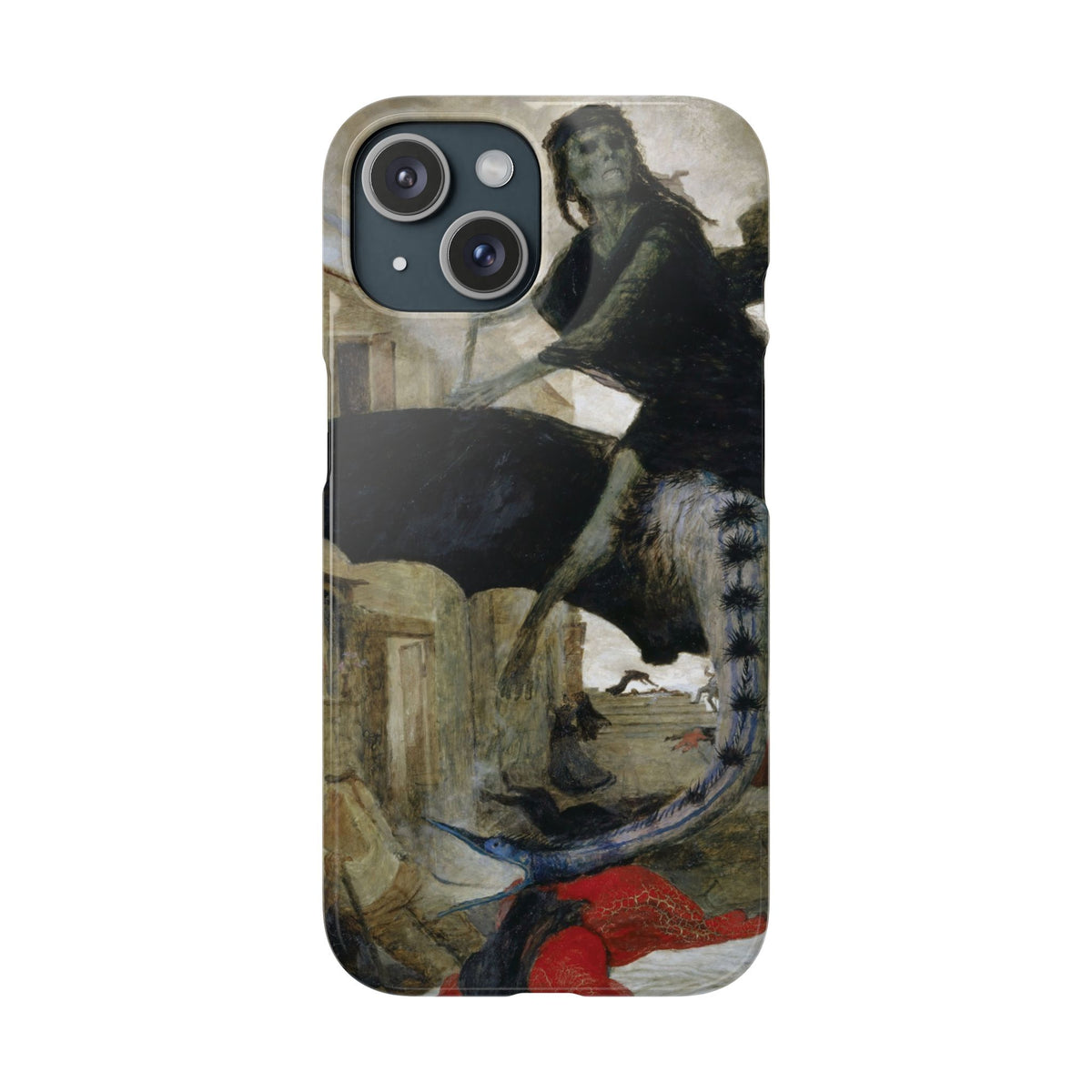 The Plague by Arnold Böcklin - iPhone Slim Case