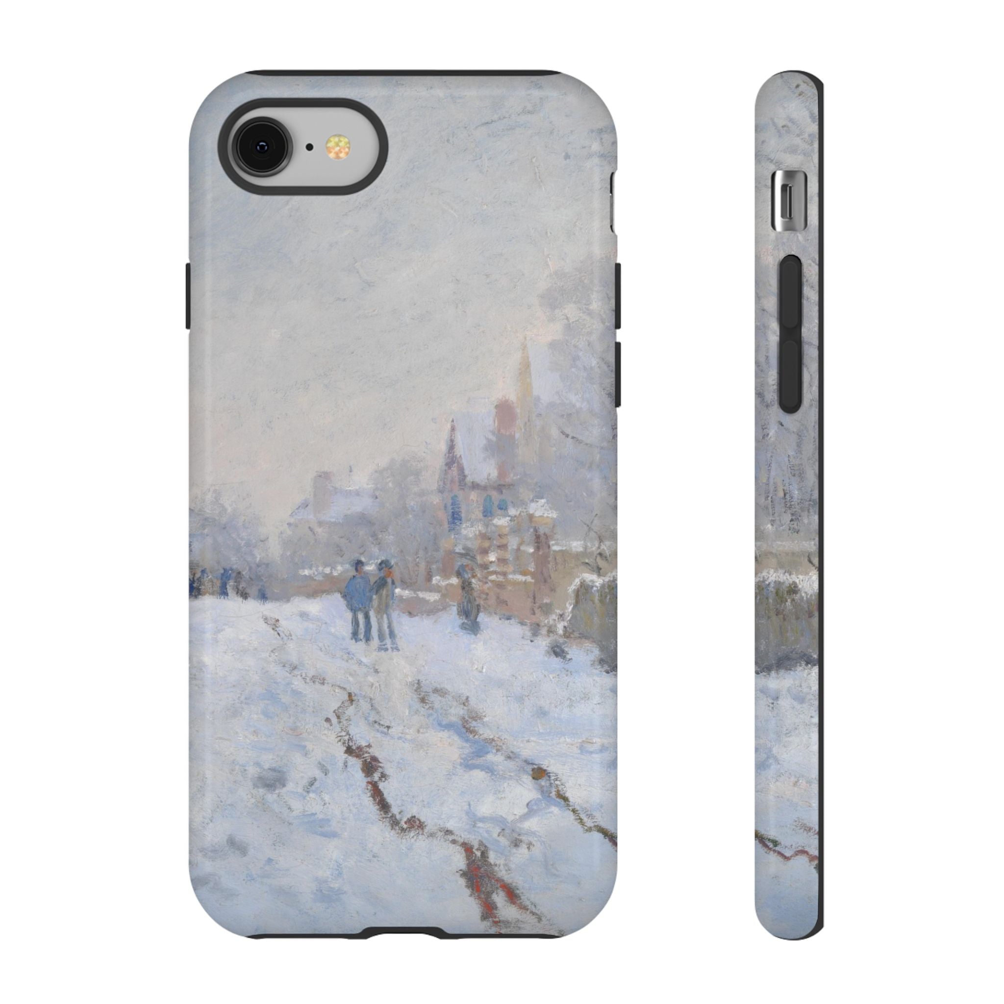 Snow Scene at Argenteuil by Claude Monet - iPhone Tough Case
