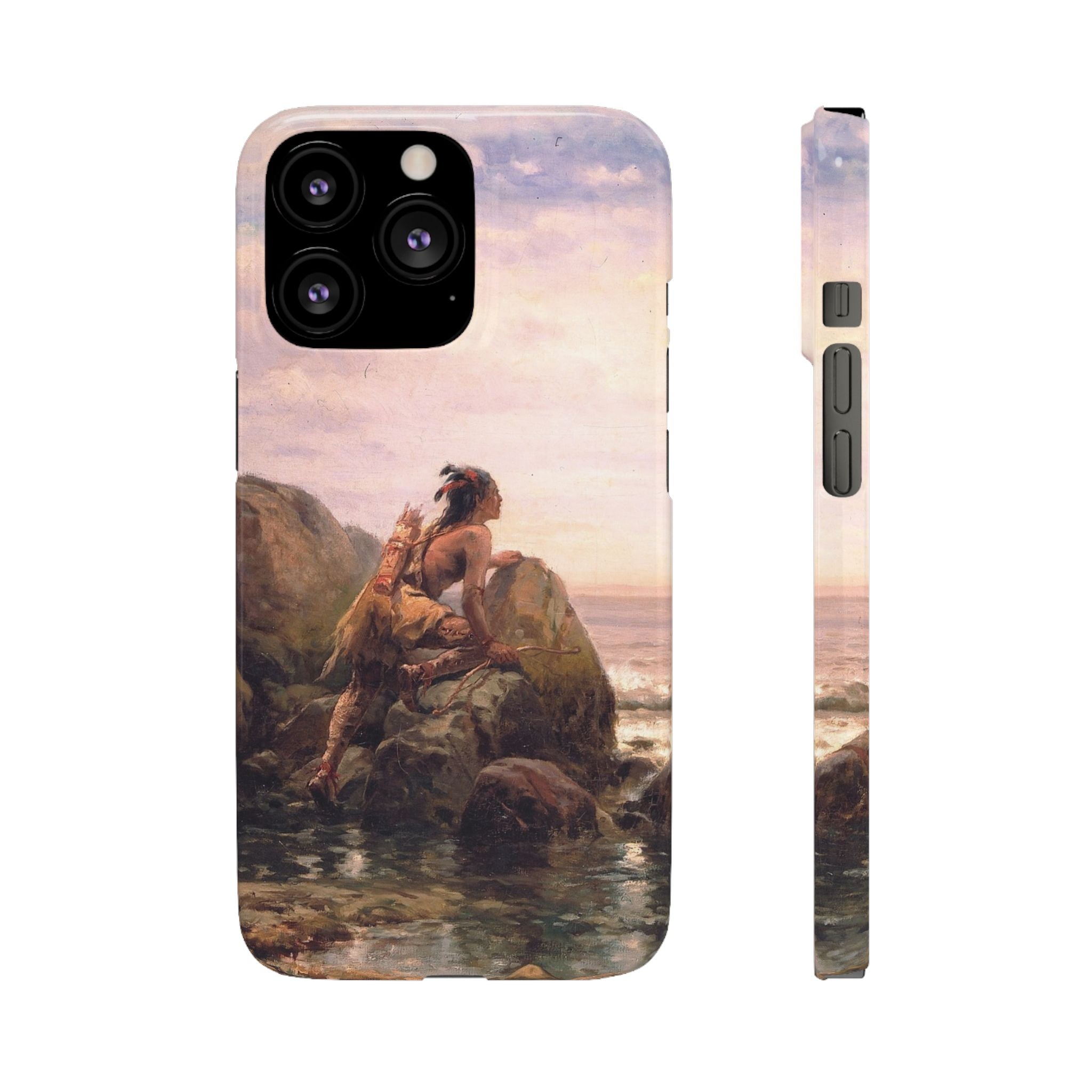 Henrik Hudson entering New York Harbor by Edward Moran - iPhone Slim Case