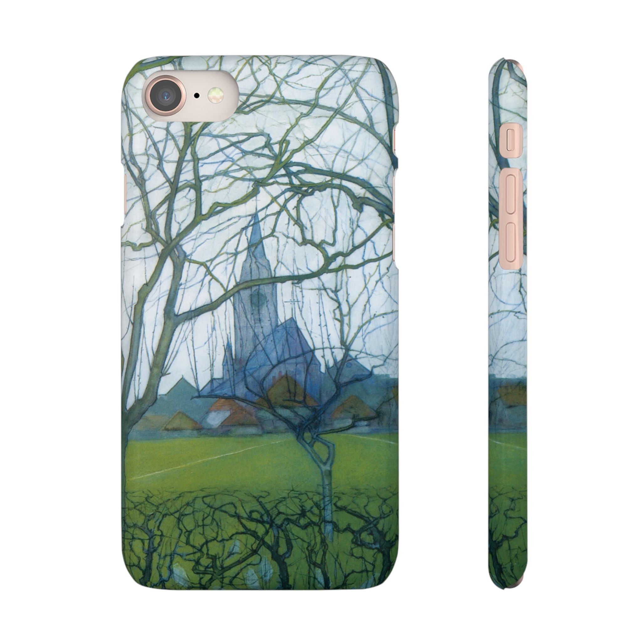St Jacobs Church by Piet Mondrian - iPhone Slim Case