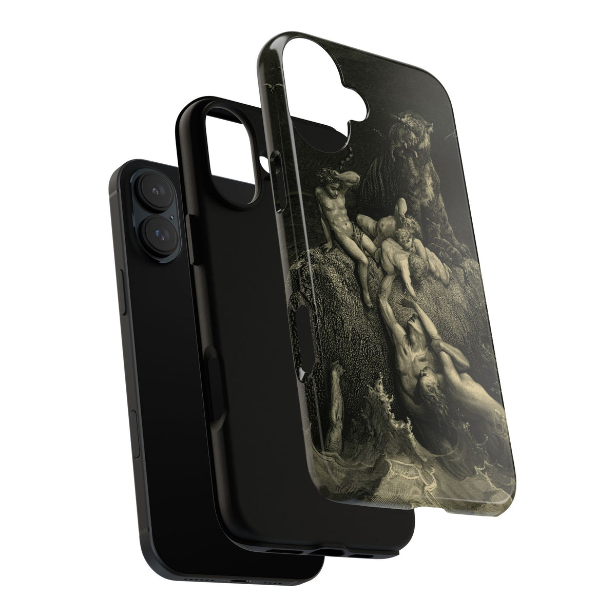 The Deluge by Gustave Doré iPhone Tough Case
