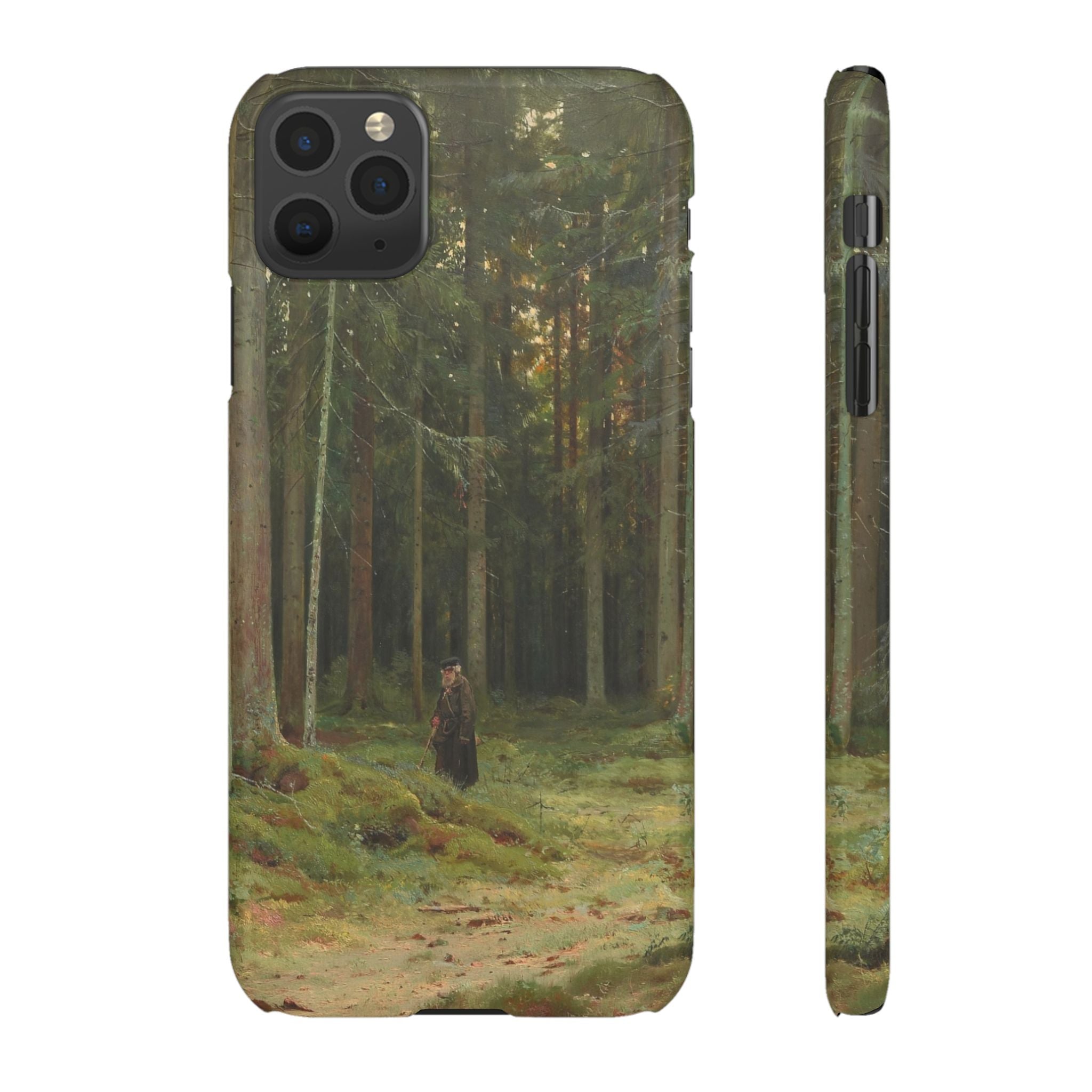 In the Forest of Countess Mordvinova Petergof by Ivan Ivanovich Shishkin - iPhone Slim Case