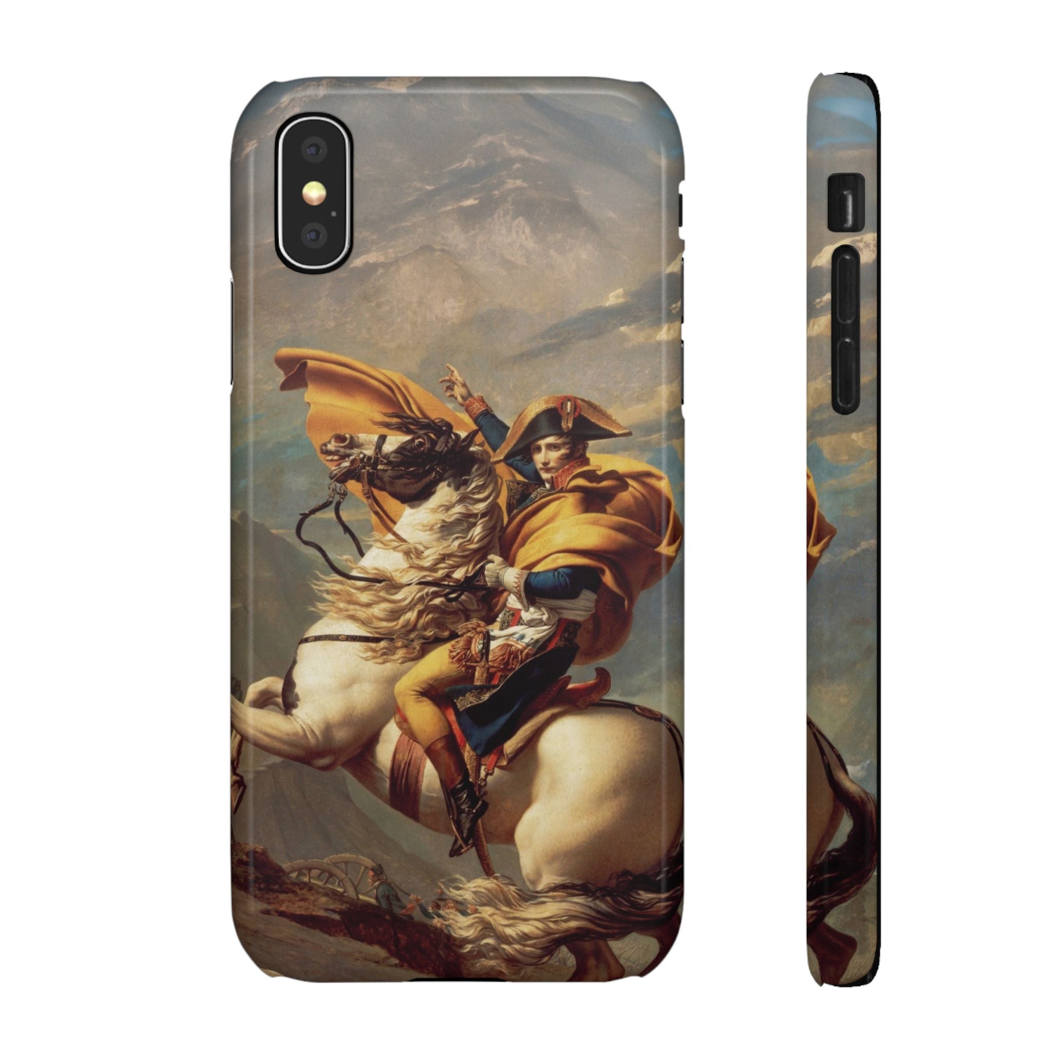 Napoleon at the Saint-Bernard Pass by Jacques-Louis David - iPhone Slim Case