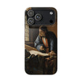 The Geographer by Johannes Vermeer - iPhone Slim Case