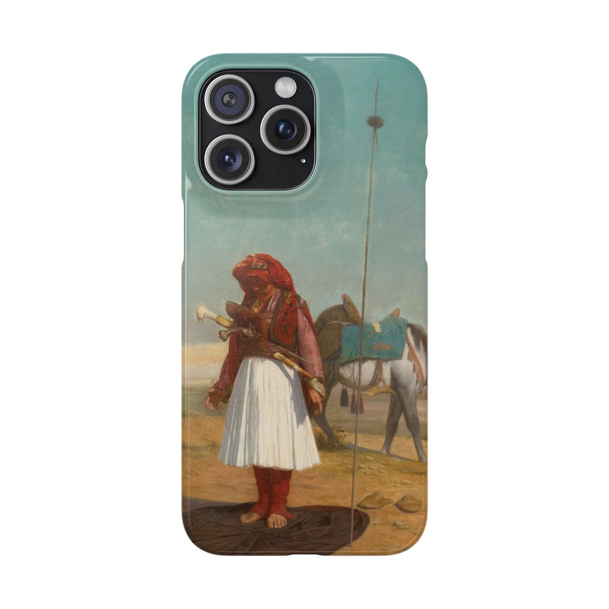 Prayer in the Desert by Jean-Leon Gerome - iPhone Slim Case