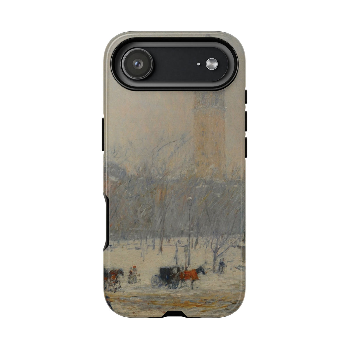 Snowstorm, Madison Square by Childe Hassam - iPhone Tough Case