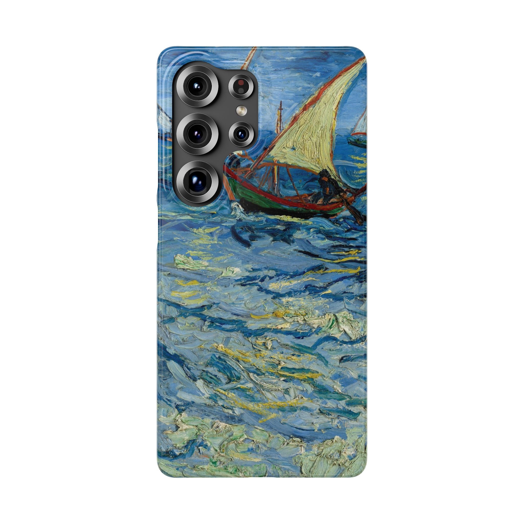 Fishing Boats at Sea by Vincent van Gogh - Samsung Slim Case