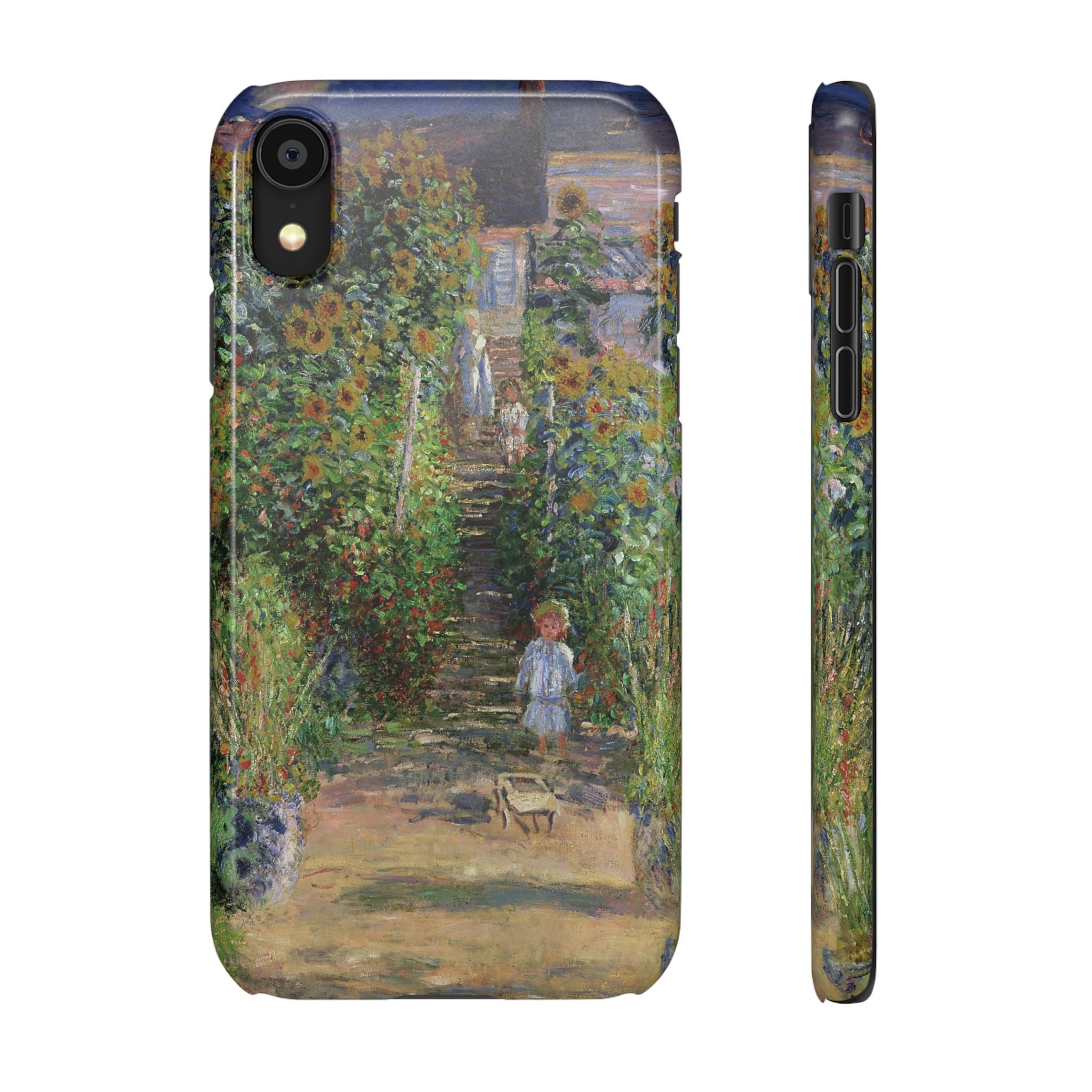 Monets Garden at Vetheuil by Claude Monet- iPhone Slim Case