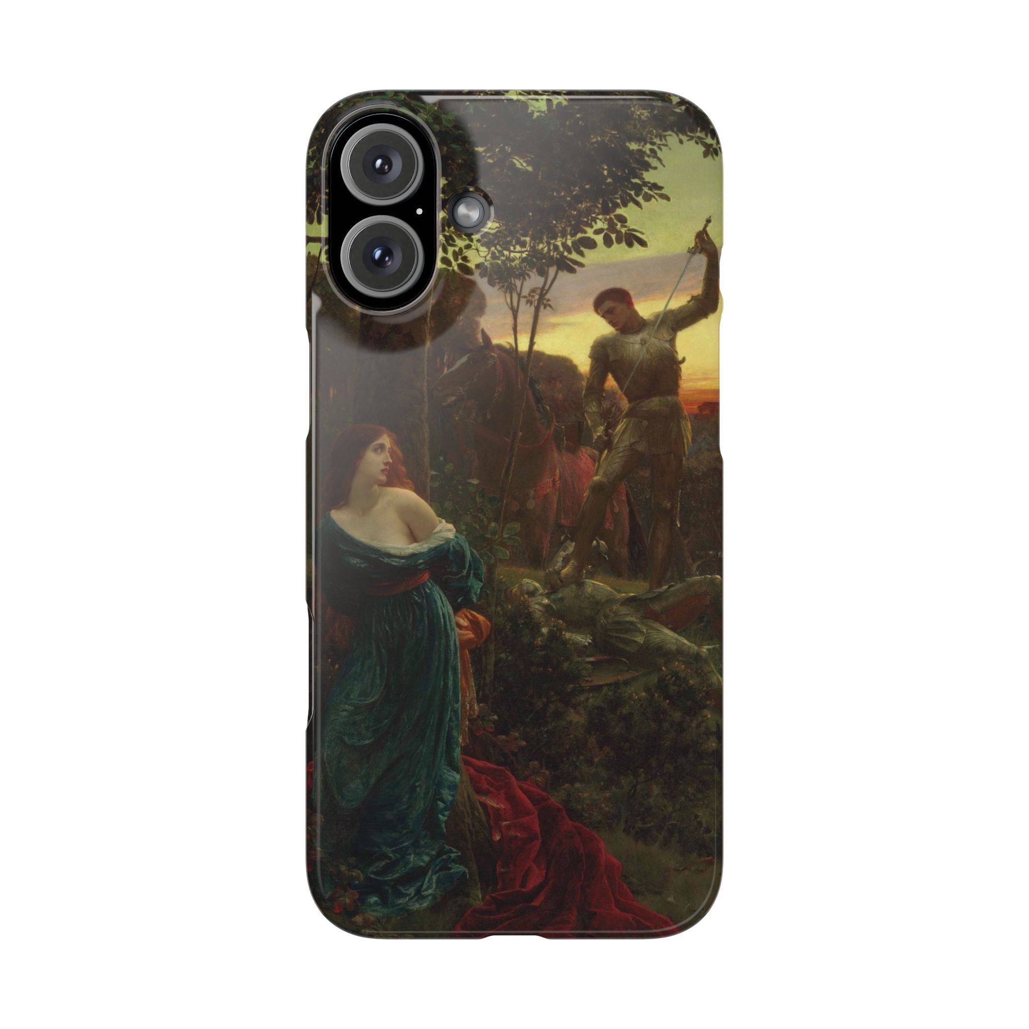 Chivalry by Frank Dicksee - iPhone Slim Case