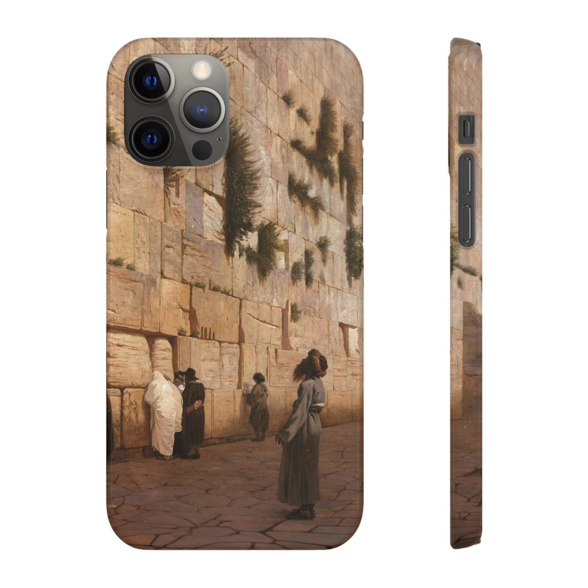 Le Mur des Lamentations by Jean-Leon Gerome - iPhone Slim Case