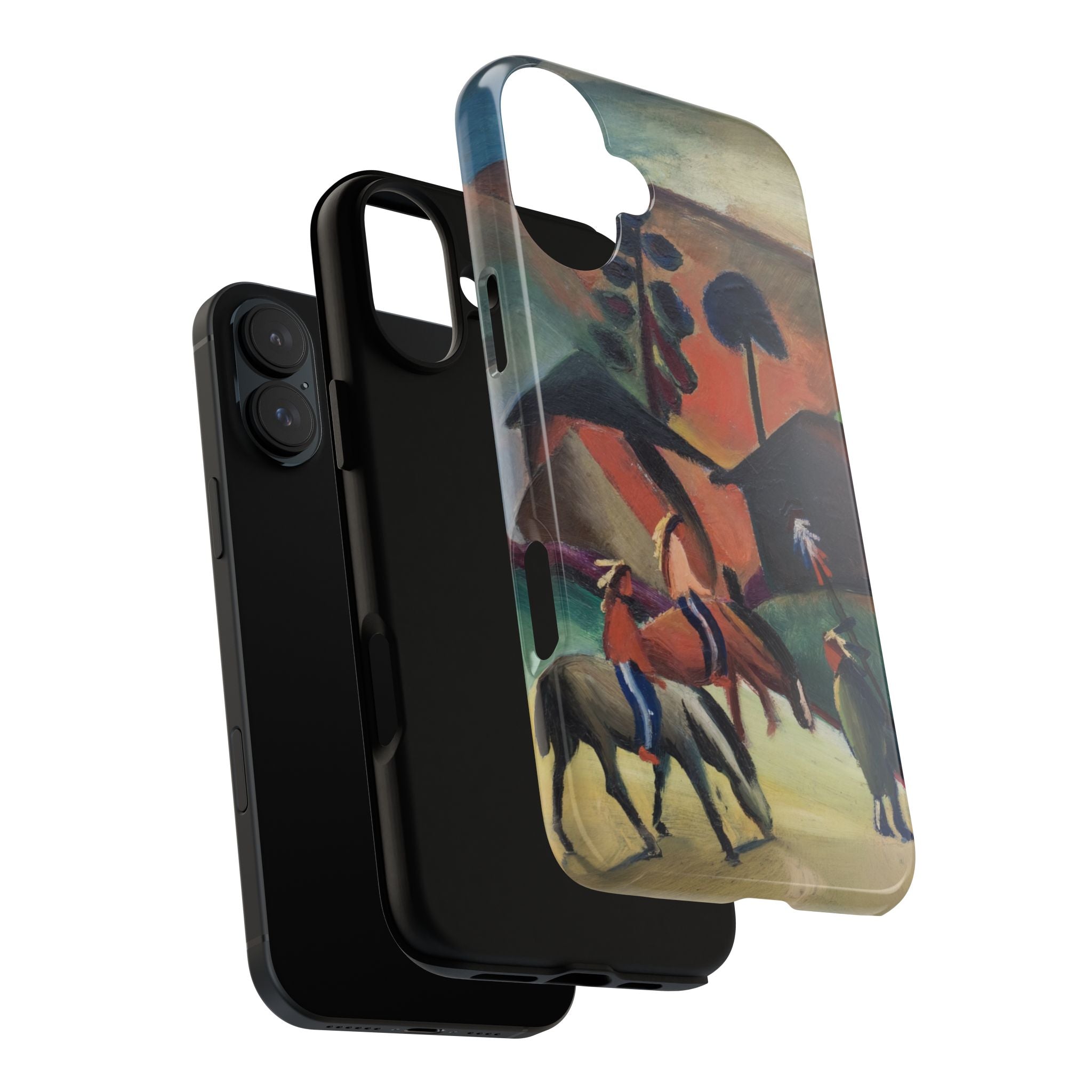 Indians on Horsebacks by August Macke - iPhone Tough Case