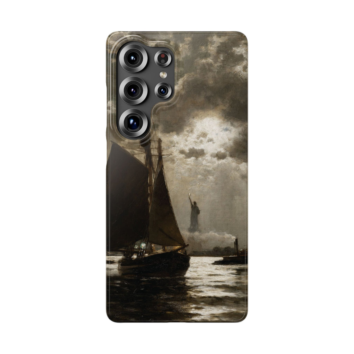 Nightfall over New York Harbor by Edward Moran - Samsung Slim Case