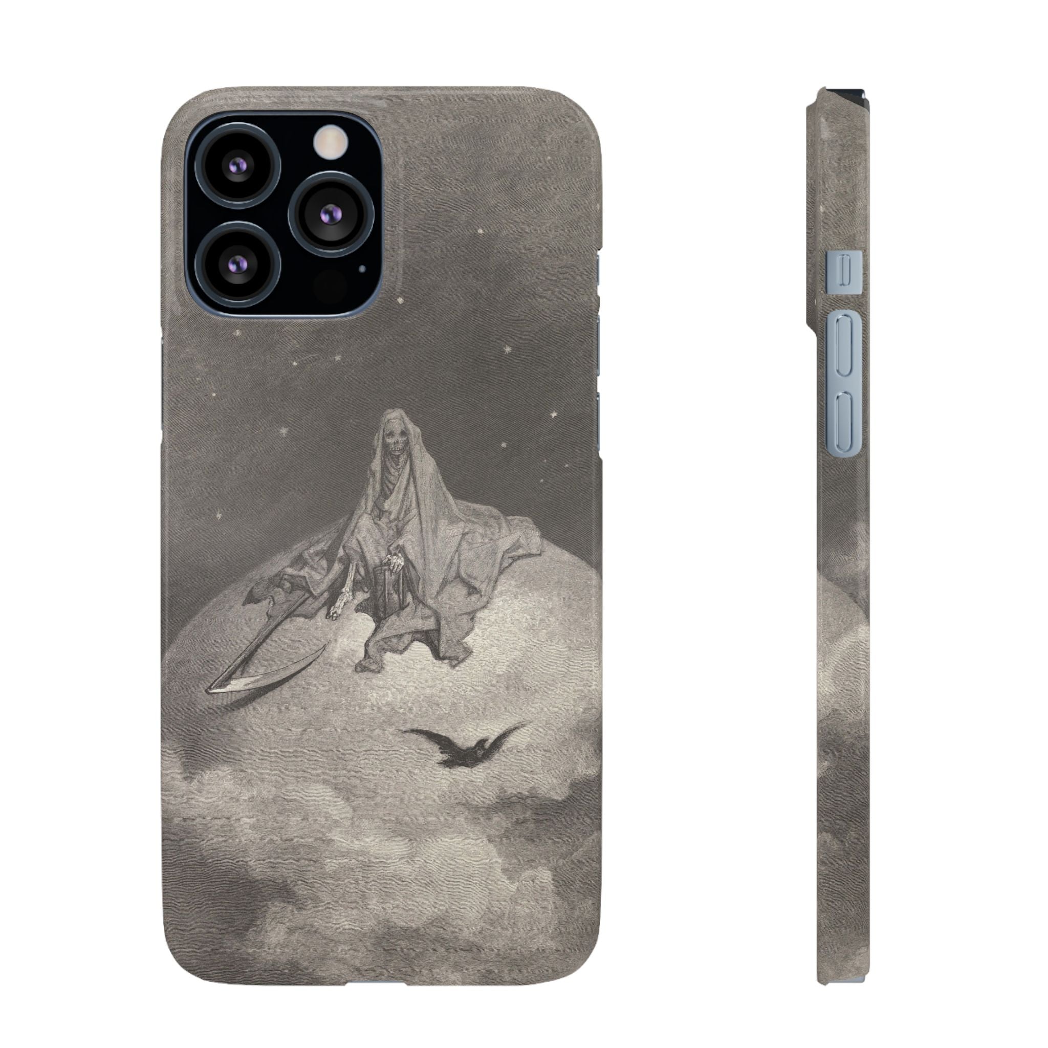 Doubting, dreaming dreams no mortal ever dared to dream before by Gustave Doré - iPhone Slim Case