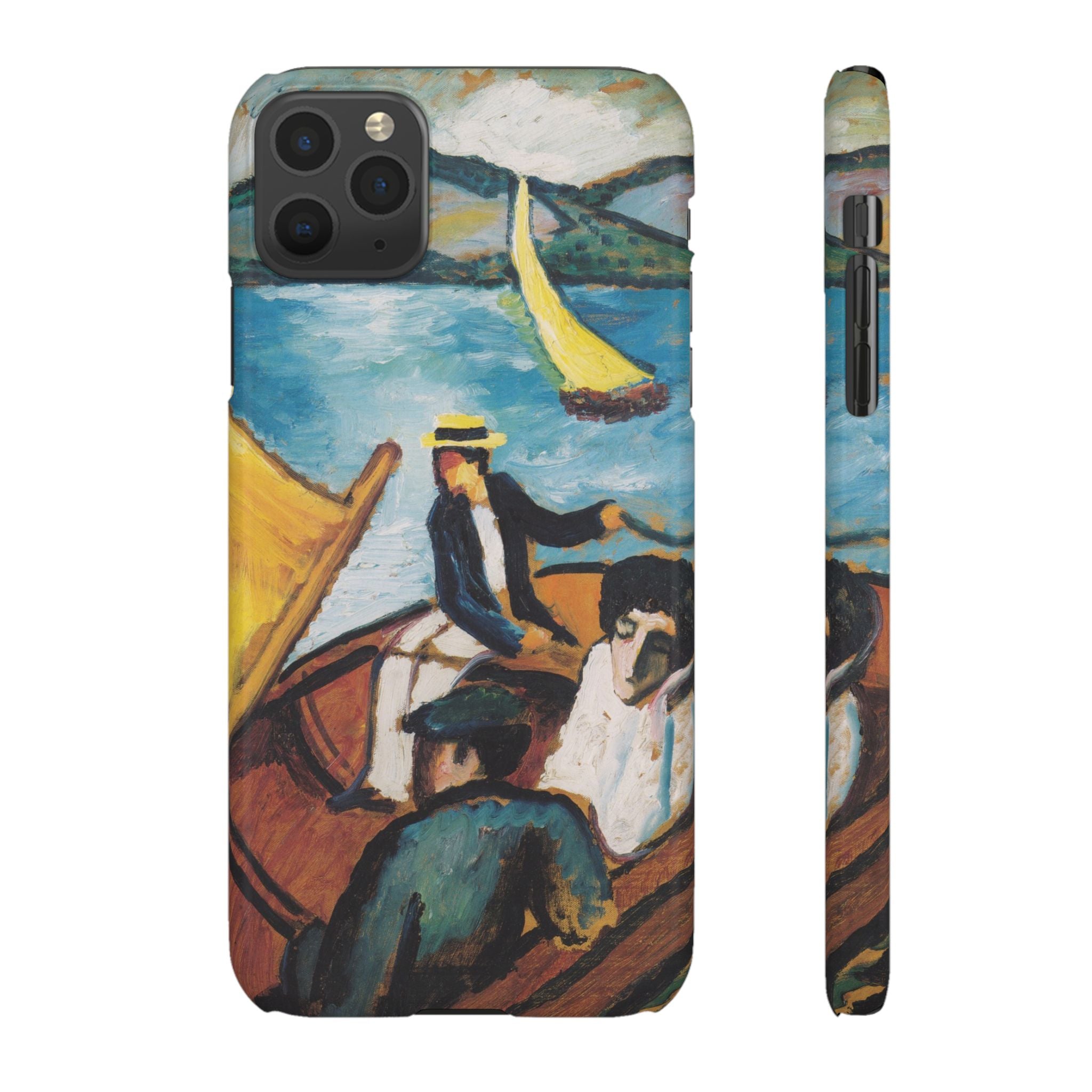 Sailing Boat on the Tegernsee by August Macke - iPhone Slim Case