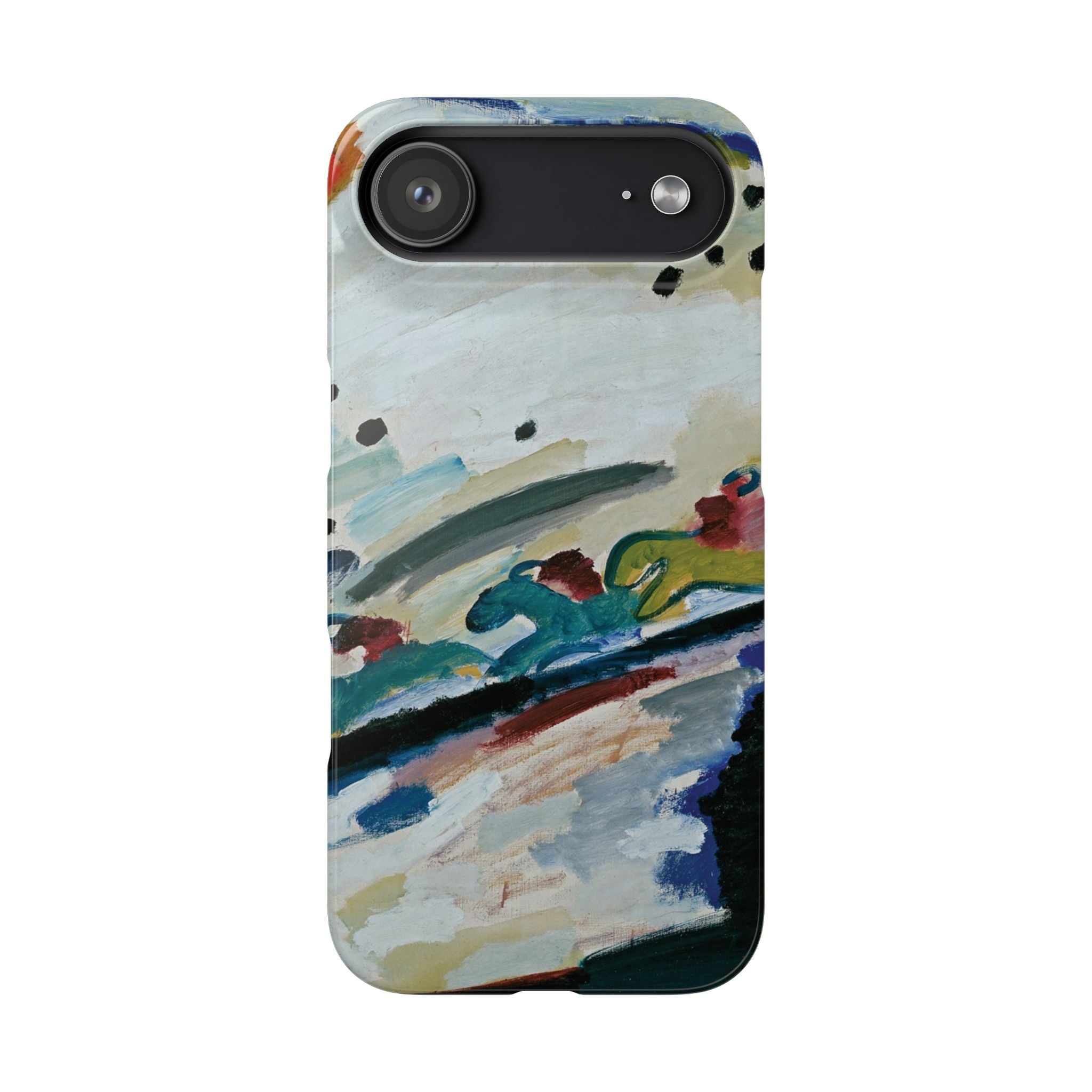 Romantic Landscape by Vasily Kandinsky - iPhone Slim Case