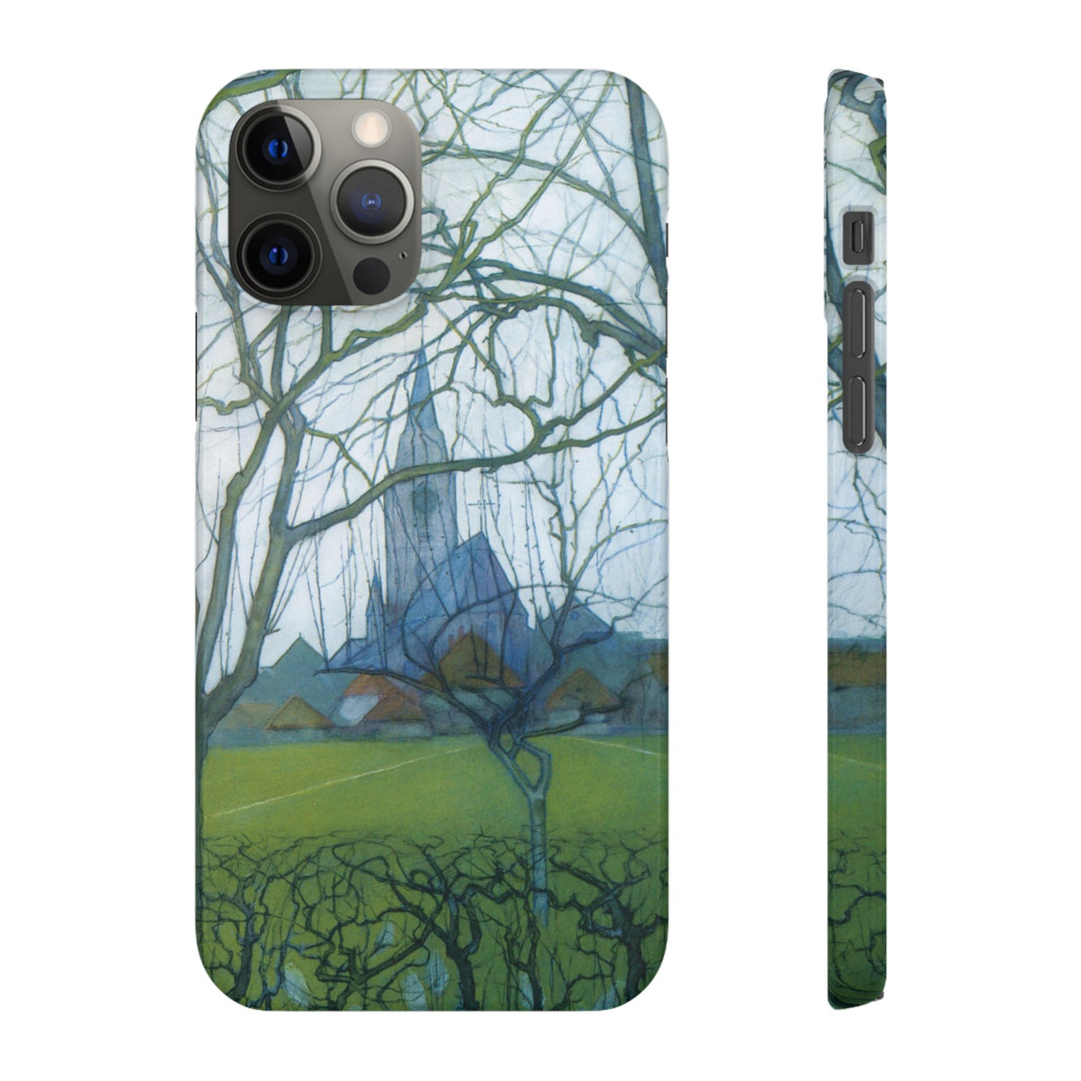 St Jacobs Church by Piet Mondrian - iPhone Slim Case