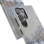 Snow Scene at Argenteuil by Claude Monet - Samsung Slim Case