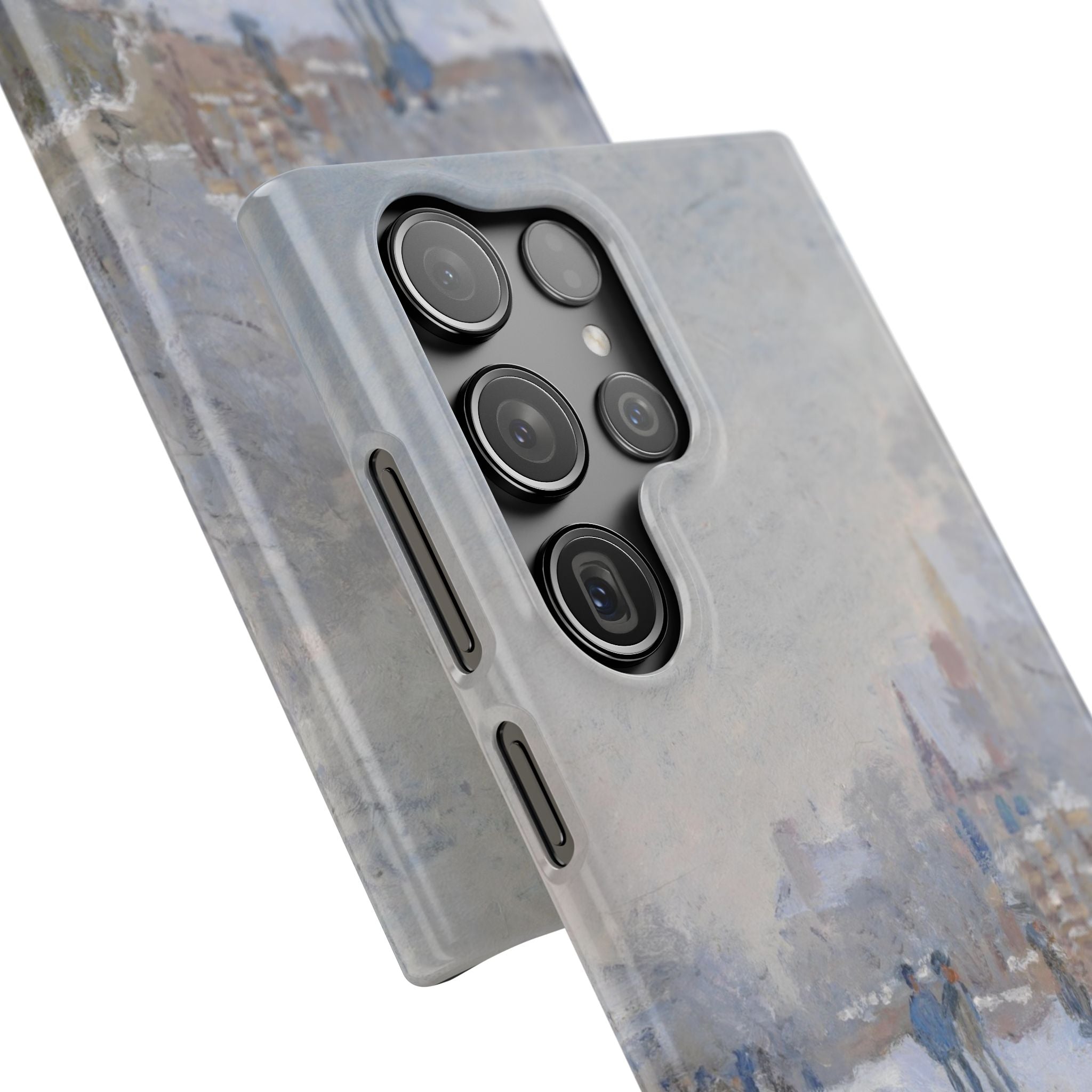 Snow Scene at Argenteuil by Claude Monet - Samsung Slim Case