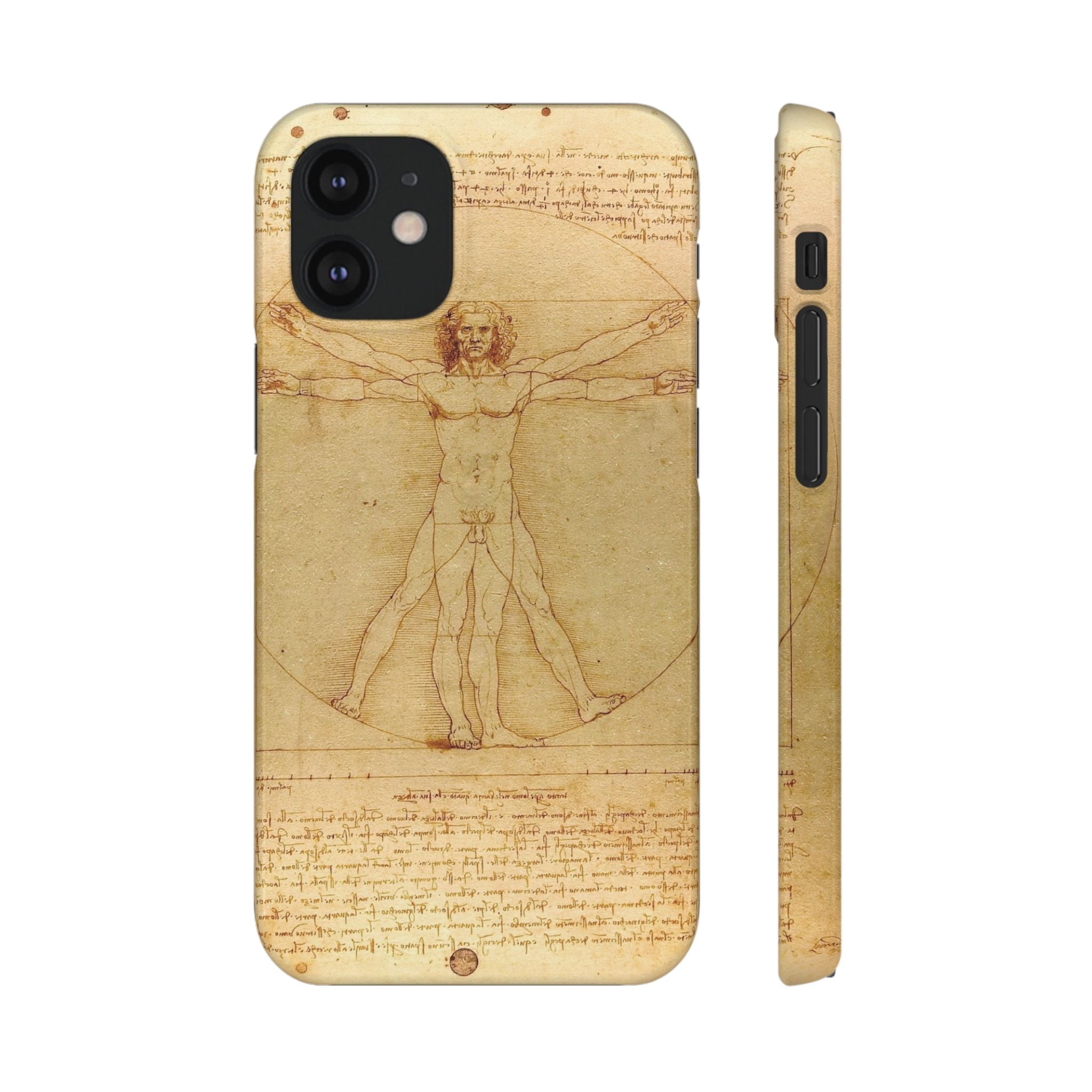 The Vitruvian Man by Leonardo da Vinci - iPhone Slim Case