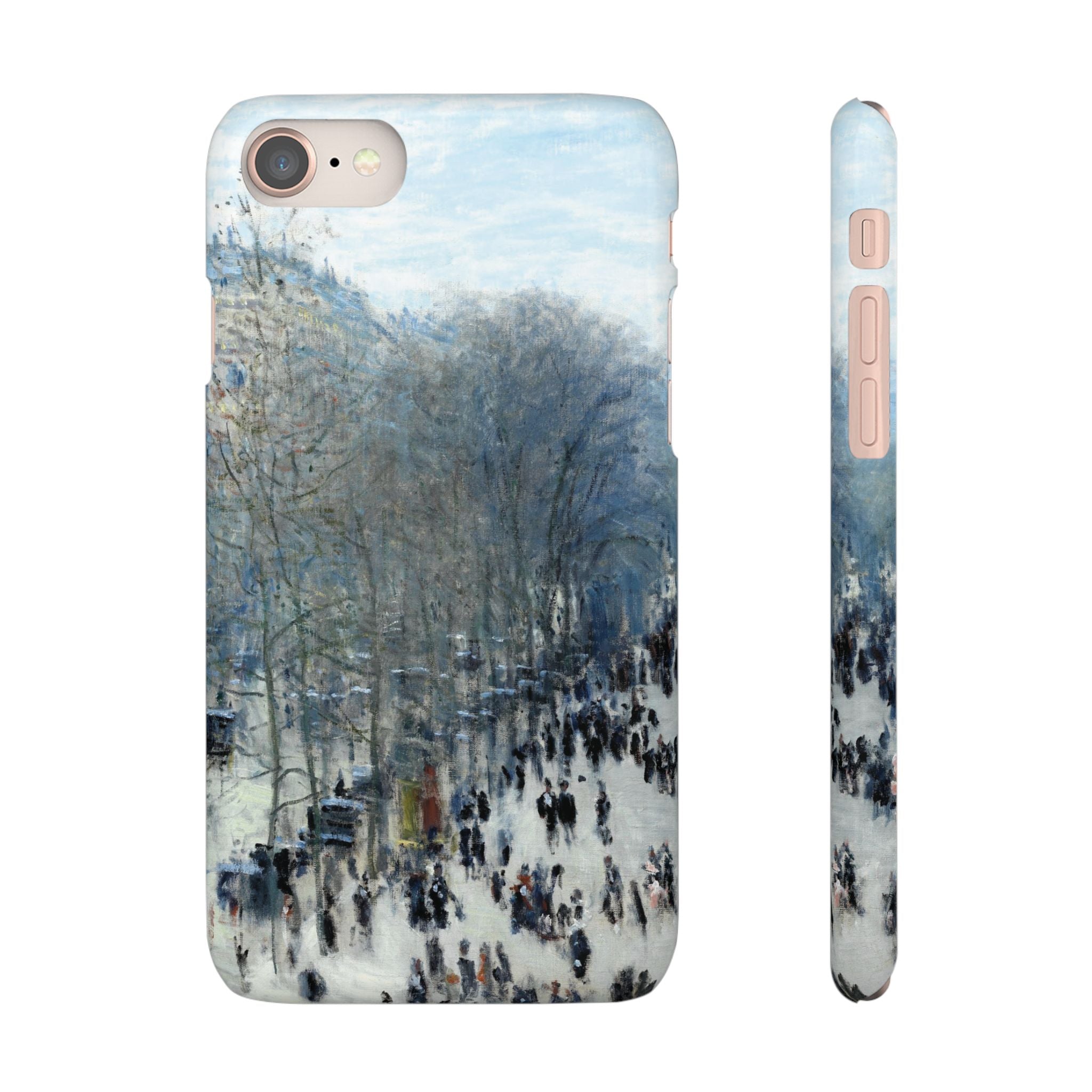 Boulevard des Capucines by Claude Monet - iPhone Slim Case
