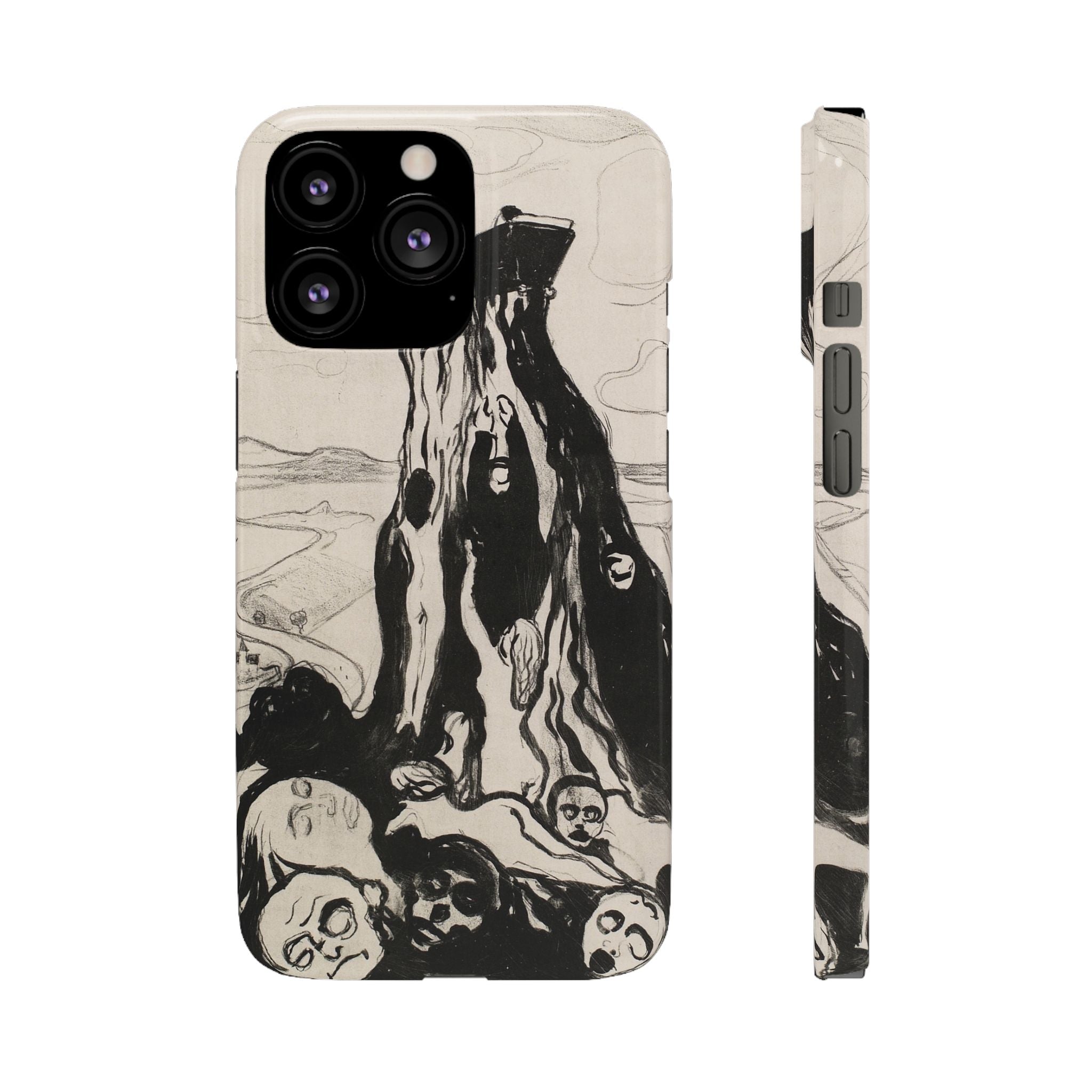 Funeral March by Edvard Munch - iPhone Slim Case