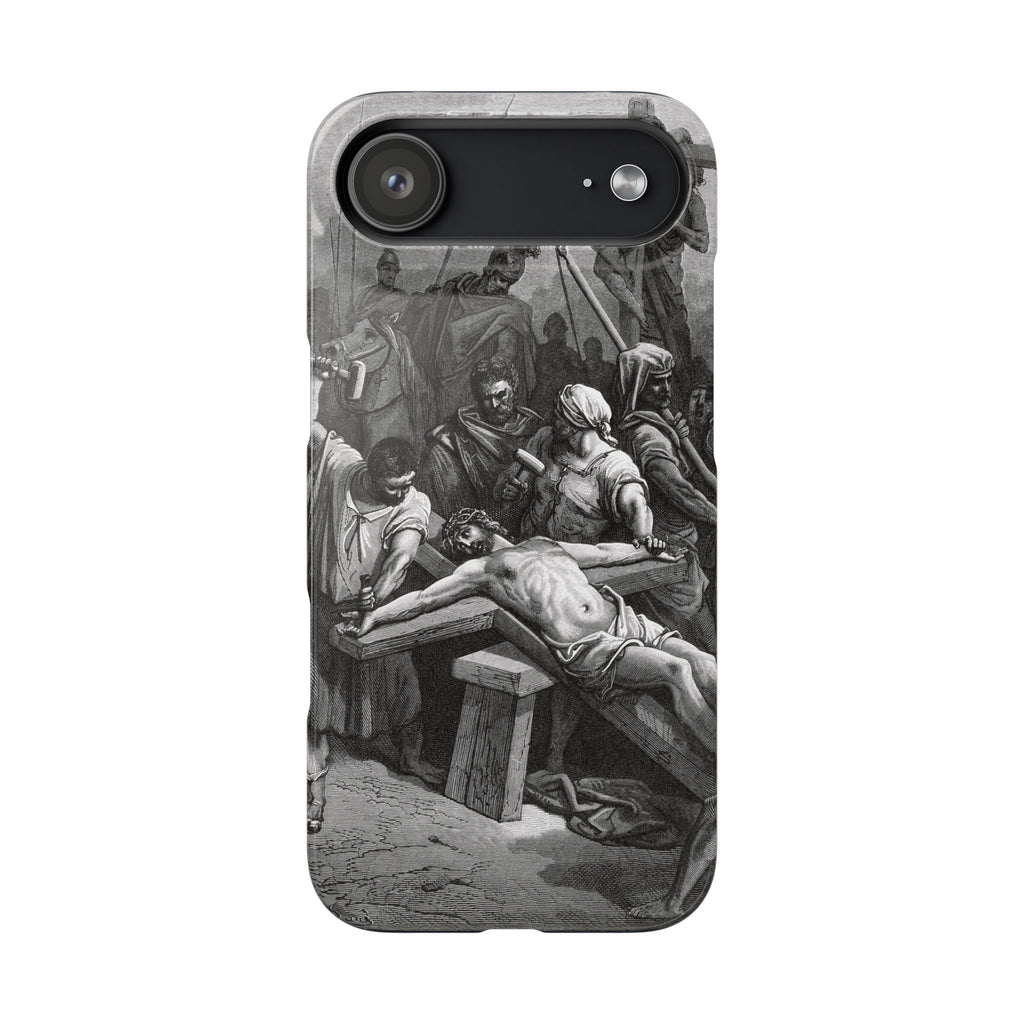 Crucifixion of Jesus by Gustave Doré - iPhone Slim Case