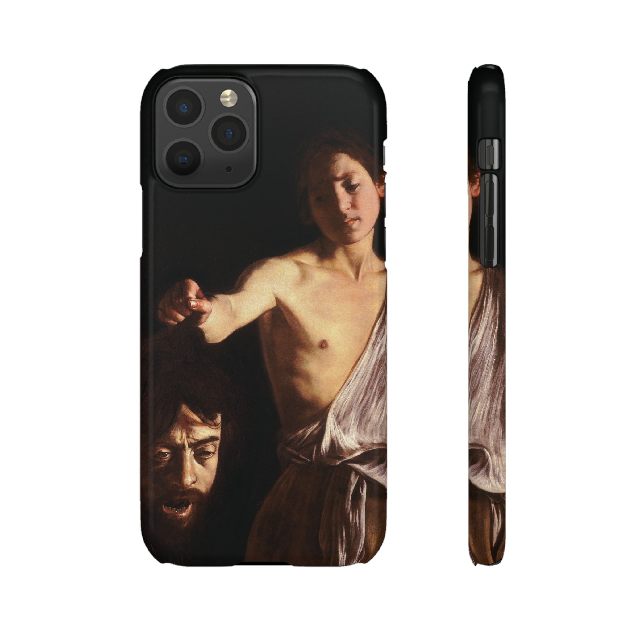 David with the Head of Goliath by Caravaggio - iPhone Slim Case