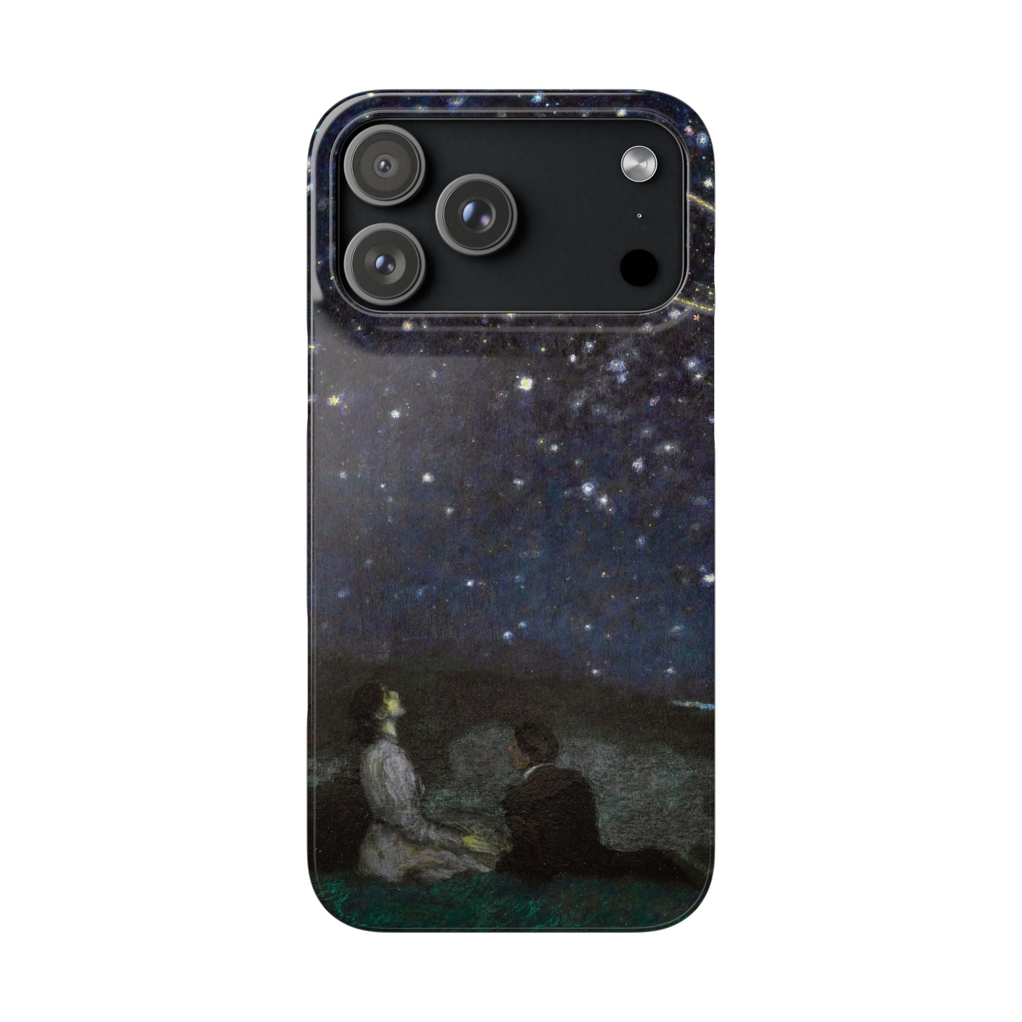 Falling Stars by Franz von Stuck - iPhone Slim Case