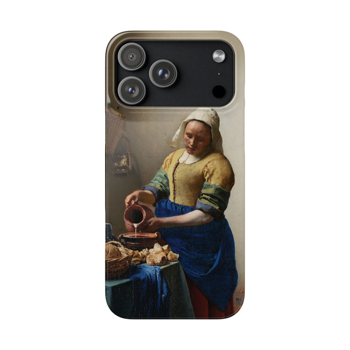 The Milkmaid by Johannes Vermeer - iPhone Slim Case