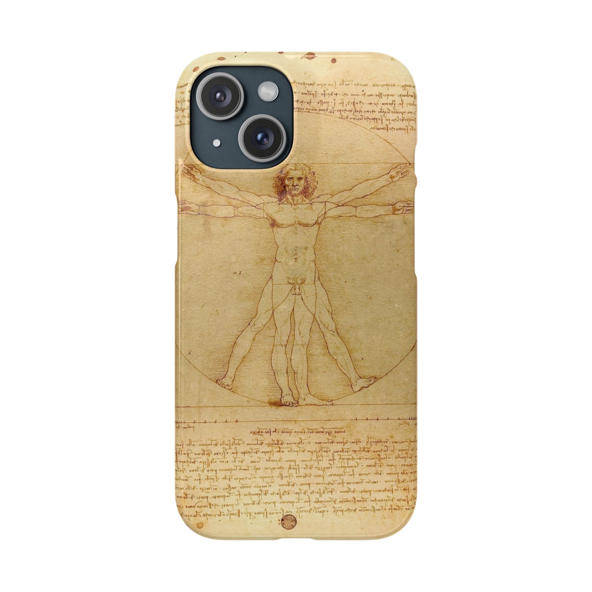 The Vitruvian Man by Leonardo da Vinci - iPhone Slim Case