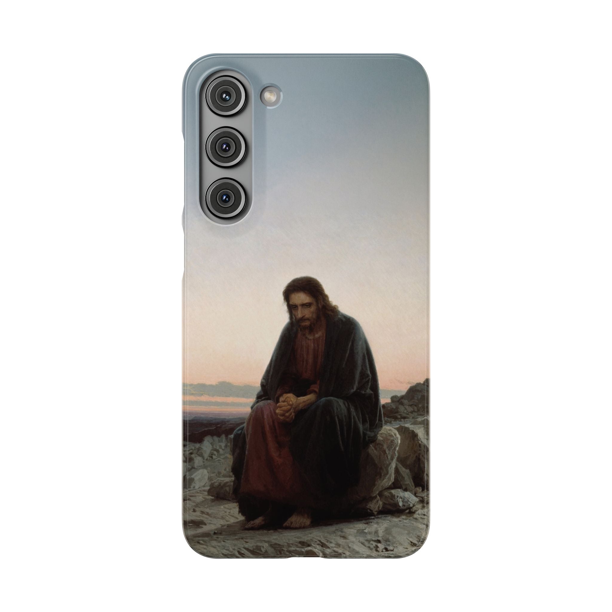 Christ in the Desert by Ivan Kramskoy - Samsung Slim Case