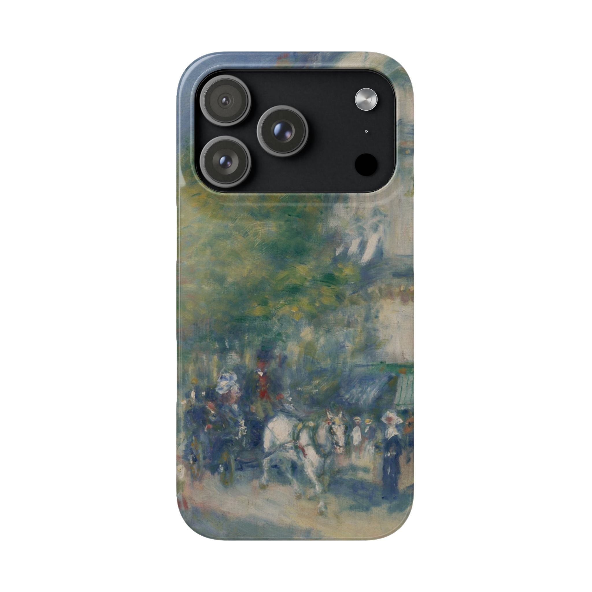 The Grands Boulevards by Pierre Auguste Renoir - iPhone Slim Case