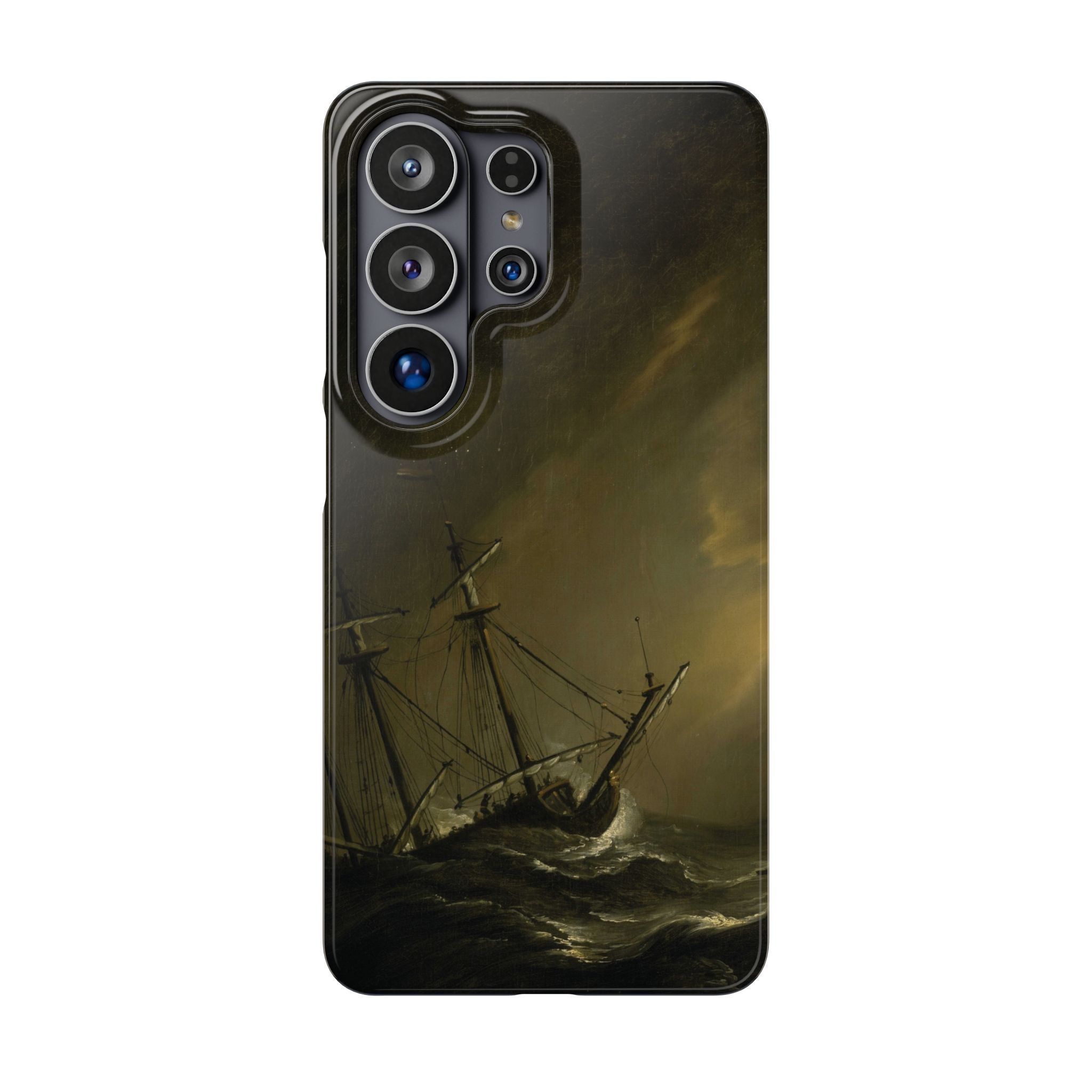 A Small Dutch Ship Riding out a Storm by Willem van de Velde - Samsung Slim Case