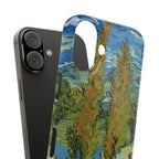 Two Poplars in the Alpilles near Saint-Rémy by Vincent van Gogh - iPhone Slim Case