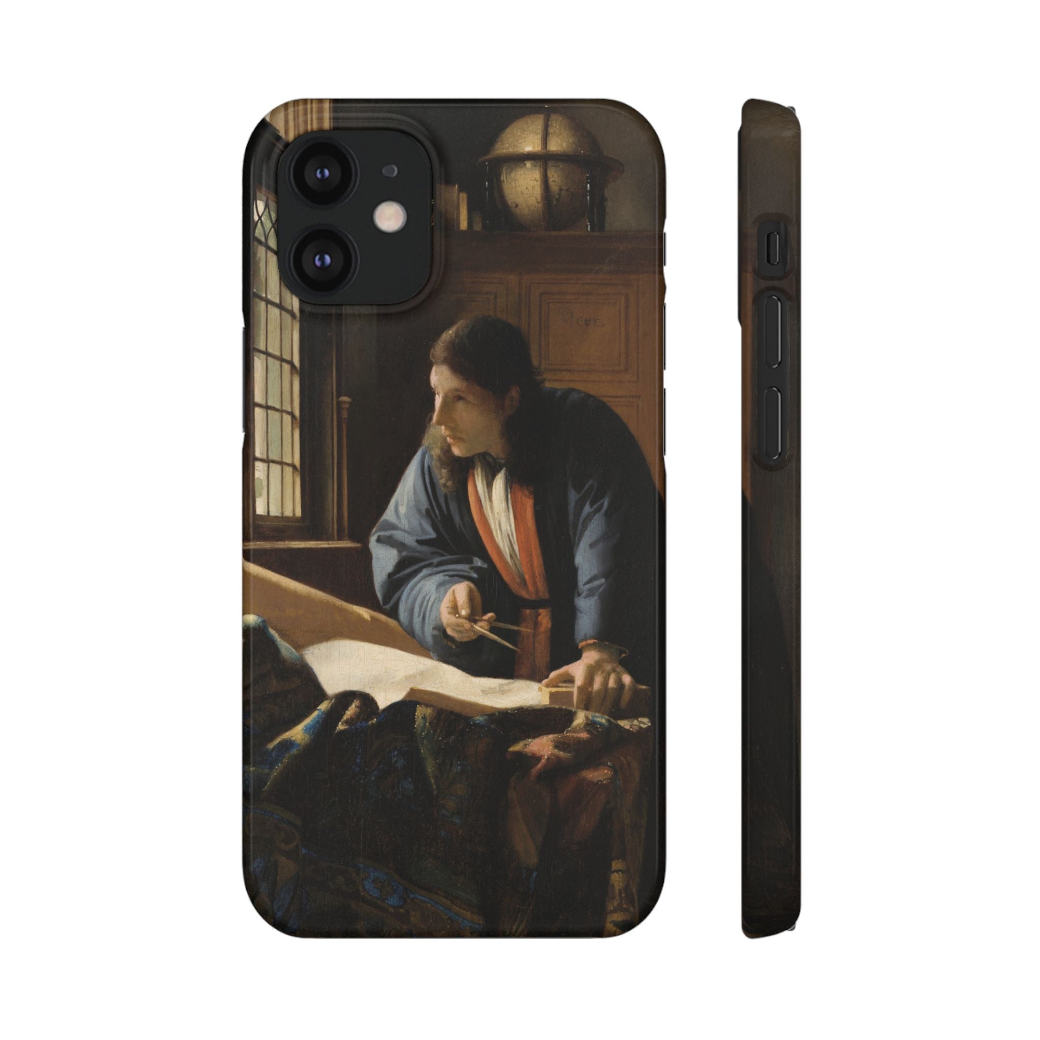 The Geographer by Johannes Vermeer - iPhone Slim Case