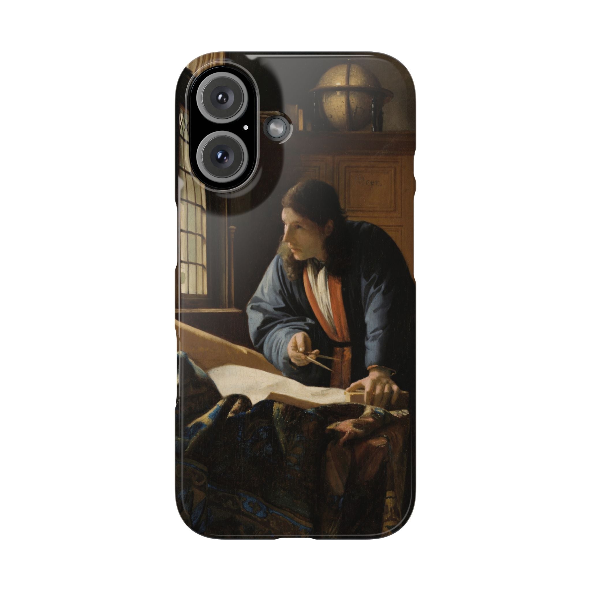The Geographer by Johannes Vermeer - iPhone Slim Case