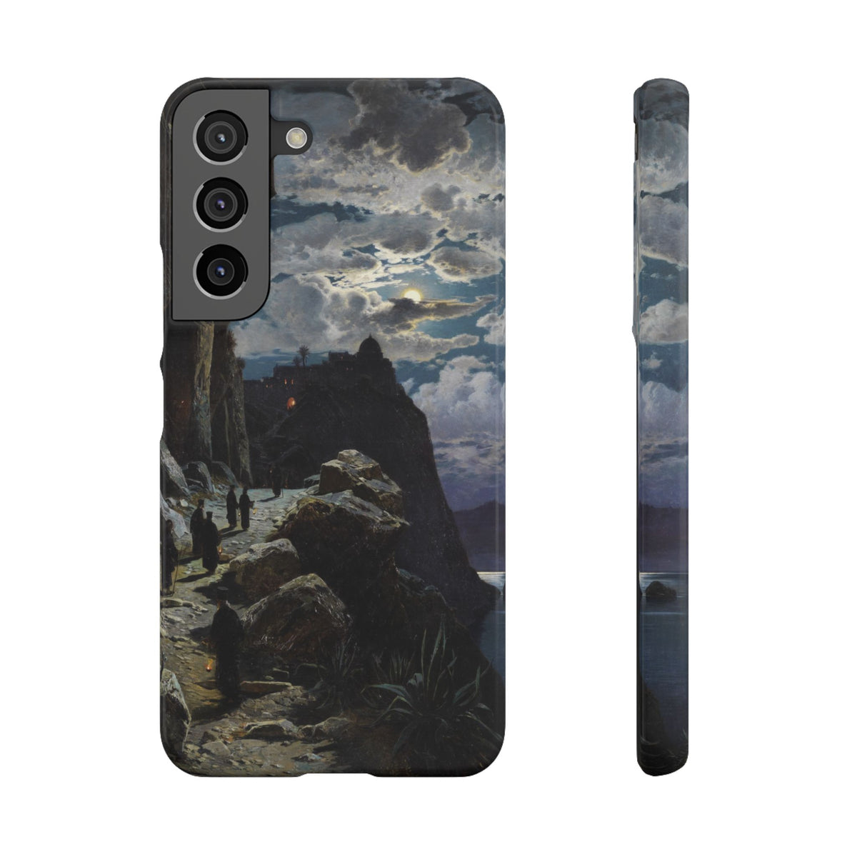 Procession of Monks on Mount Athos by Hermann Corrodi - Samsung Slim Case