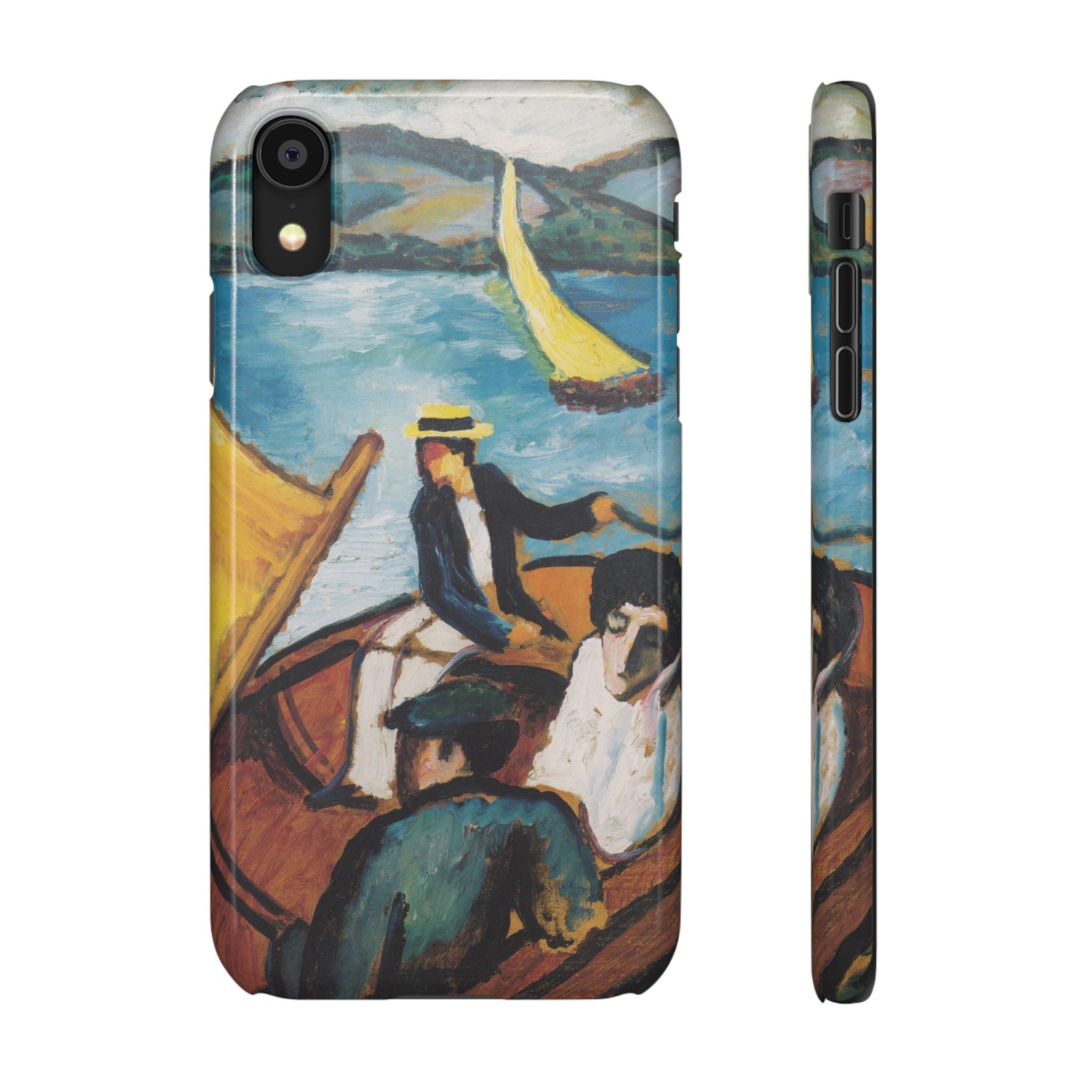 Sailing Boat on the Tegernsee by August Macke - iPhone Slim Case