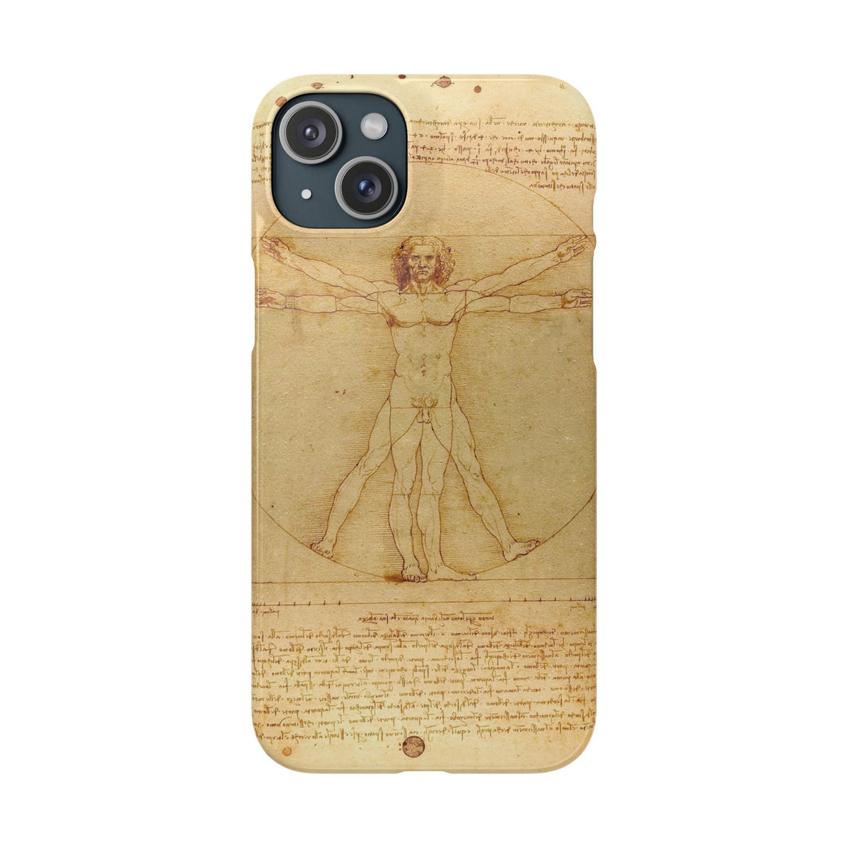 The Vitruvian Man by Leonardo da Vinci - iPhone Slim Case
